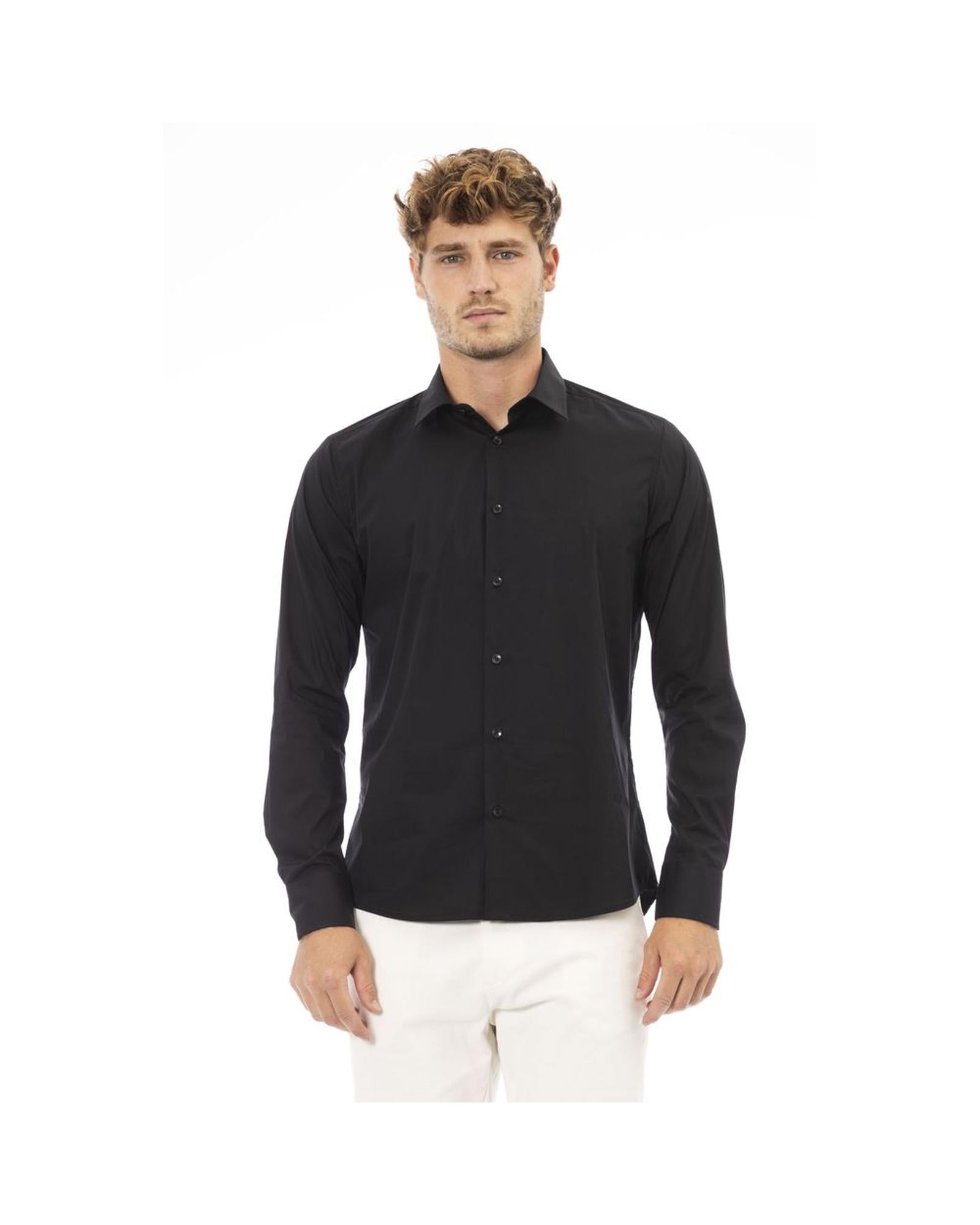 Baldinini Trend Men's Black Cotton Shirt - M Main image