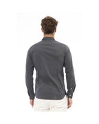 Baldinini Trend Men's Gray Cotton Shirt - 2XL
