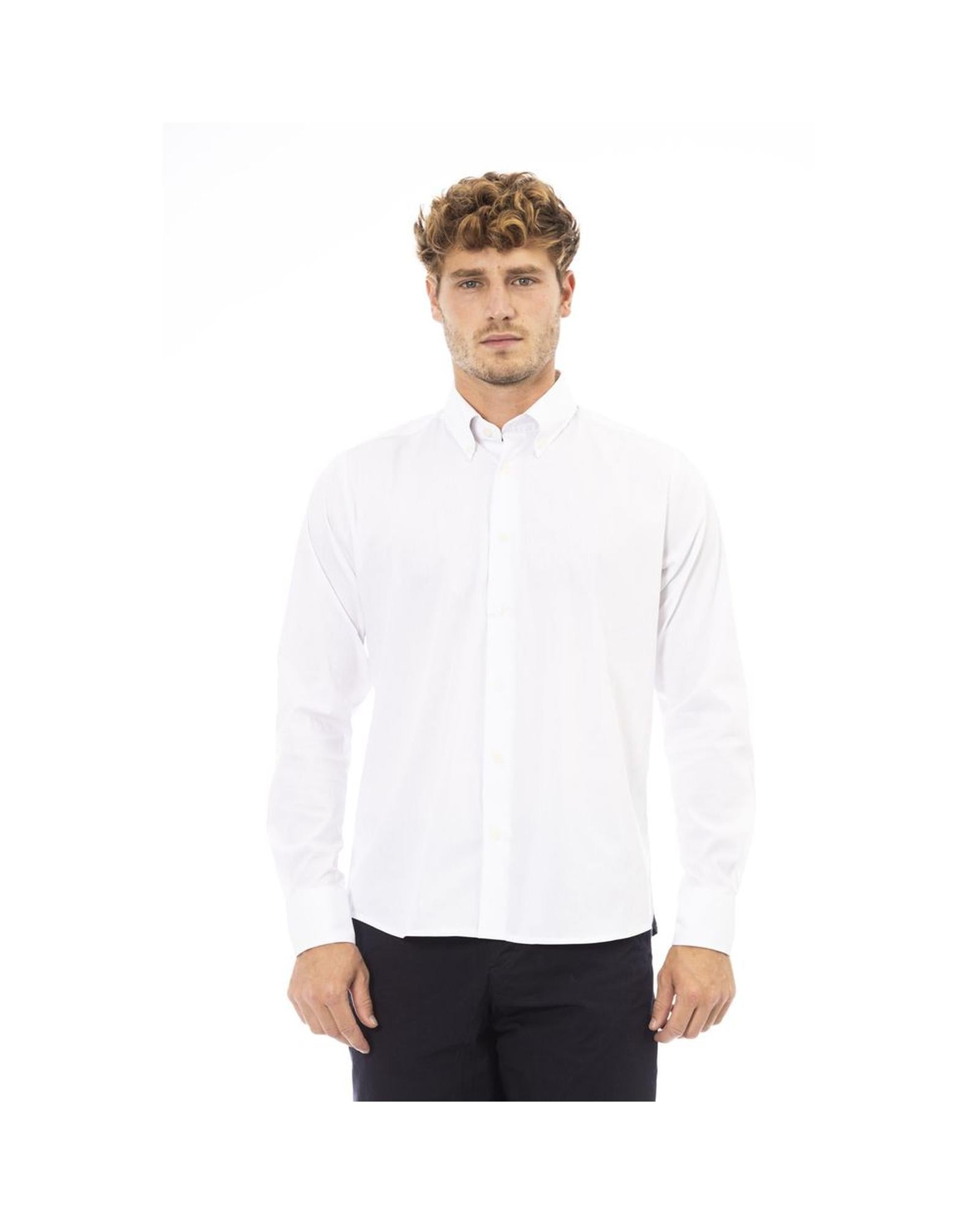Baldinini Trend Men's White Cotton Shirt - 2XL Main image