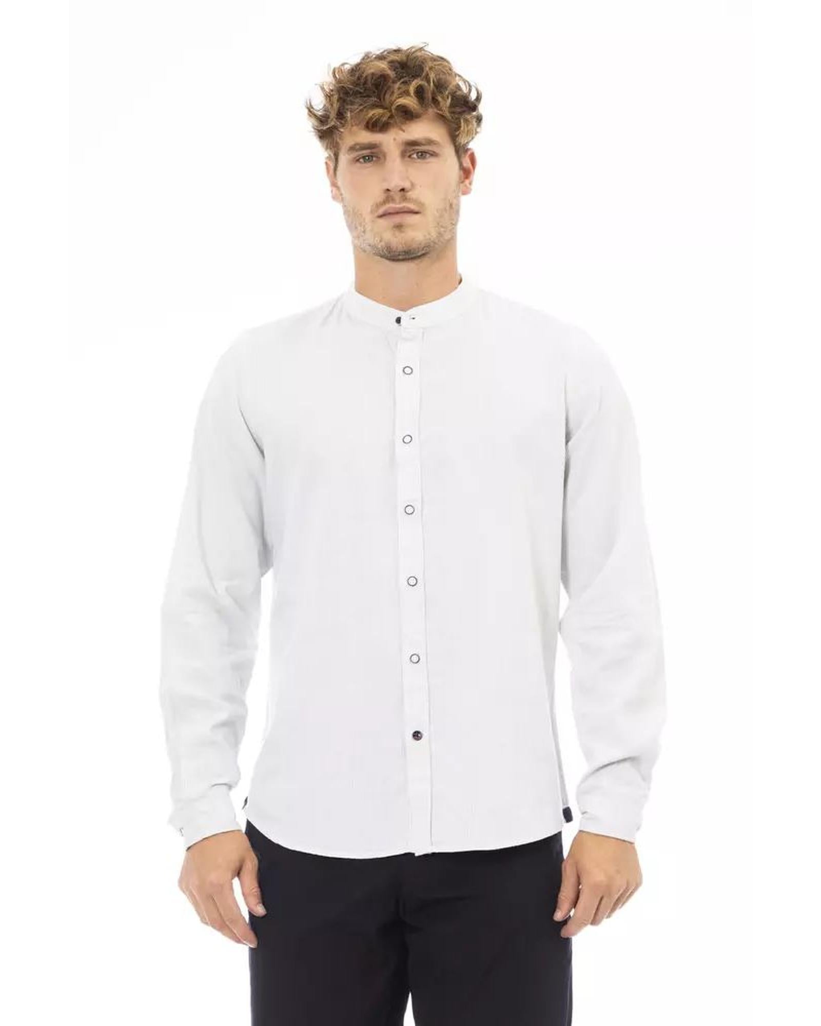 Baldinini Trend Men's White Rayon Shirt - L Main image