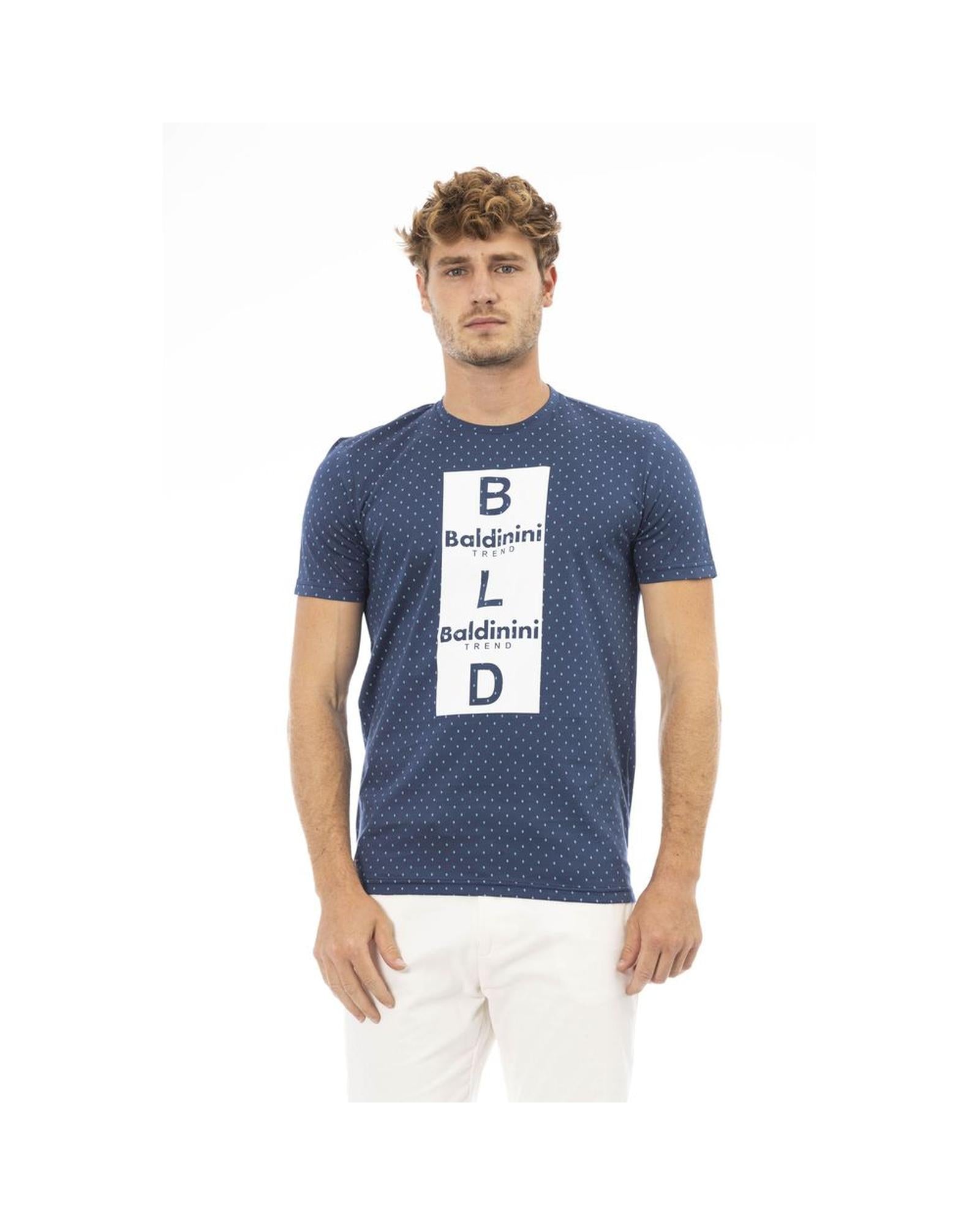 Baldinini Trend Men's Blue Cotton T-Shirt - L Main image