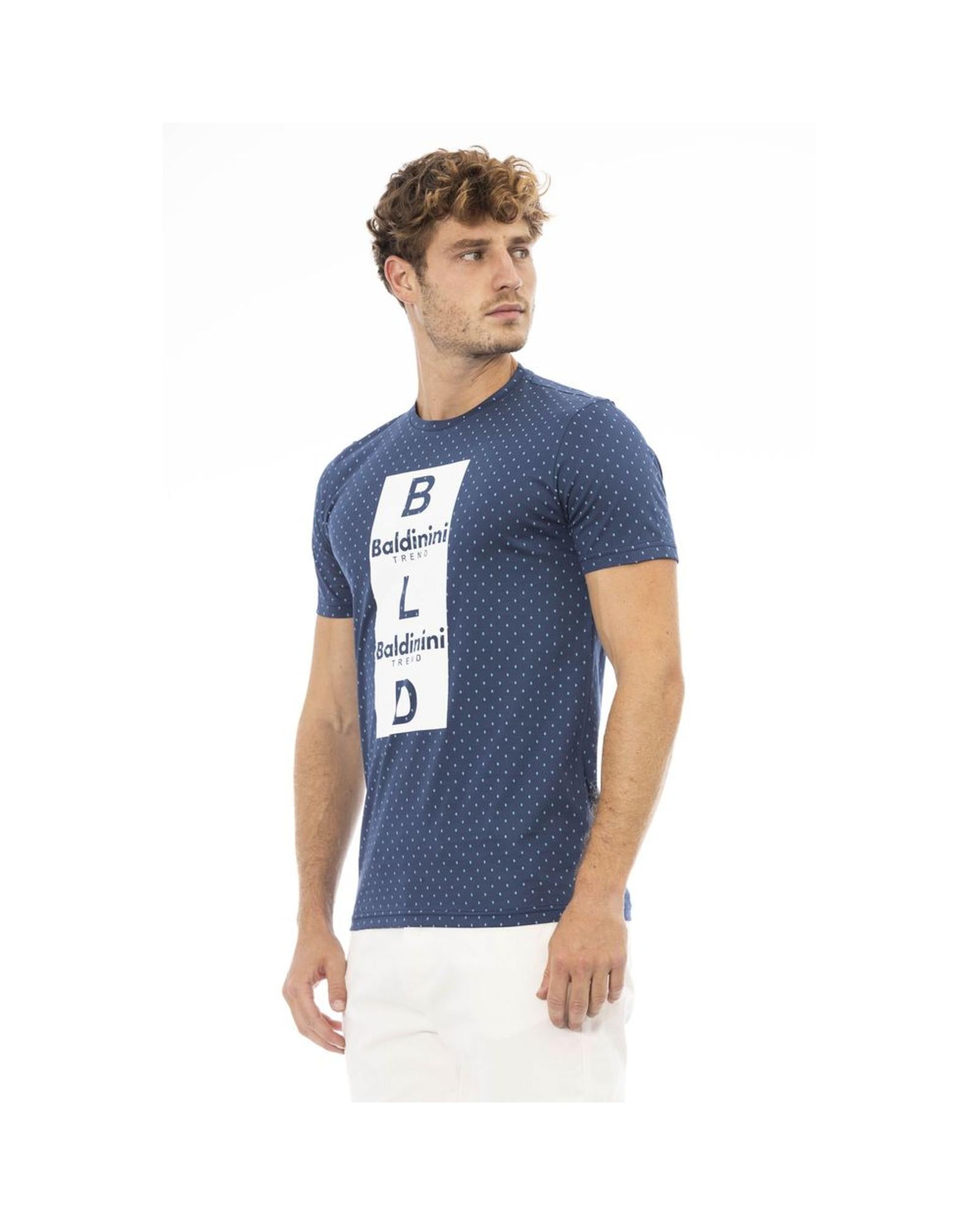 Baldinini Trend Men's Blue Cotton T-Shirt - S Secondary image