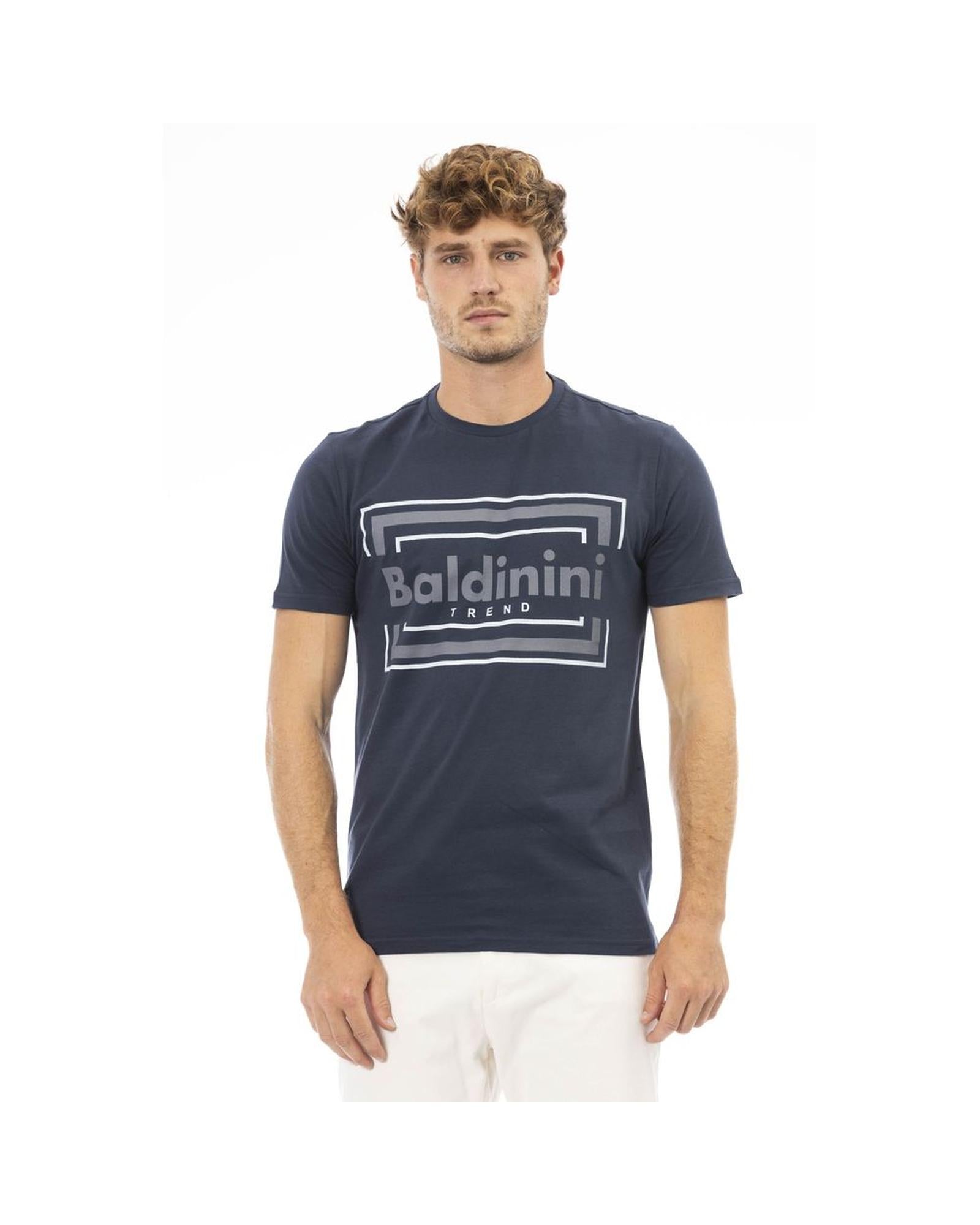 Baldinini Trend Men's Blue Cotton T-Shirt - M Main image