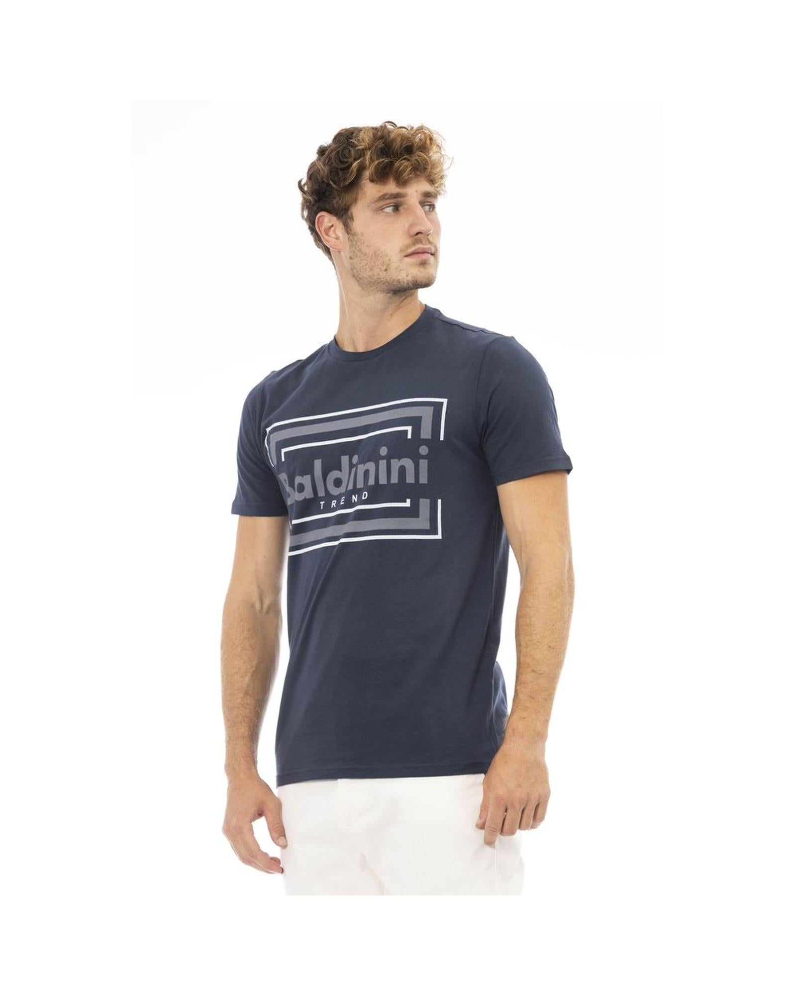 Baldinini Trend Men's Blue Cotton T-Shirt - M Secondary image