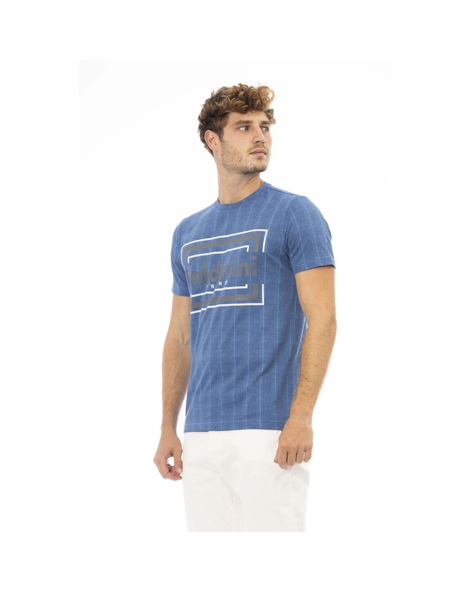 Baldinini Trend Men's Blue Cotton T-Shirt - 2XL Secondary image