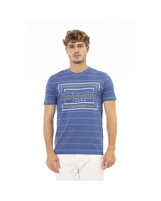 Baldinini Trend Men's Blue Cotton T-Shirt - XL