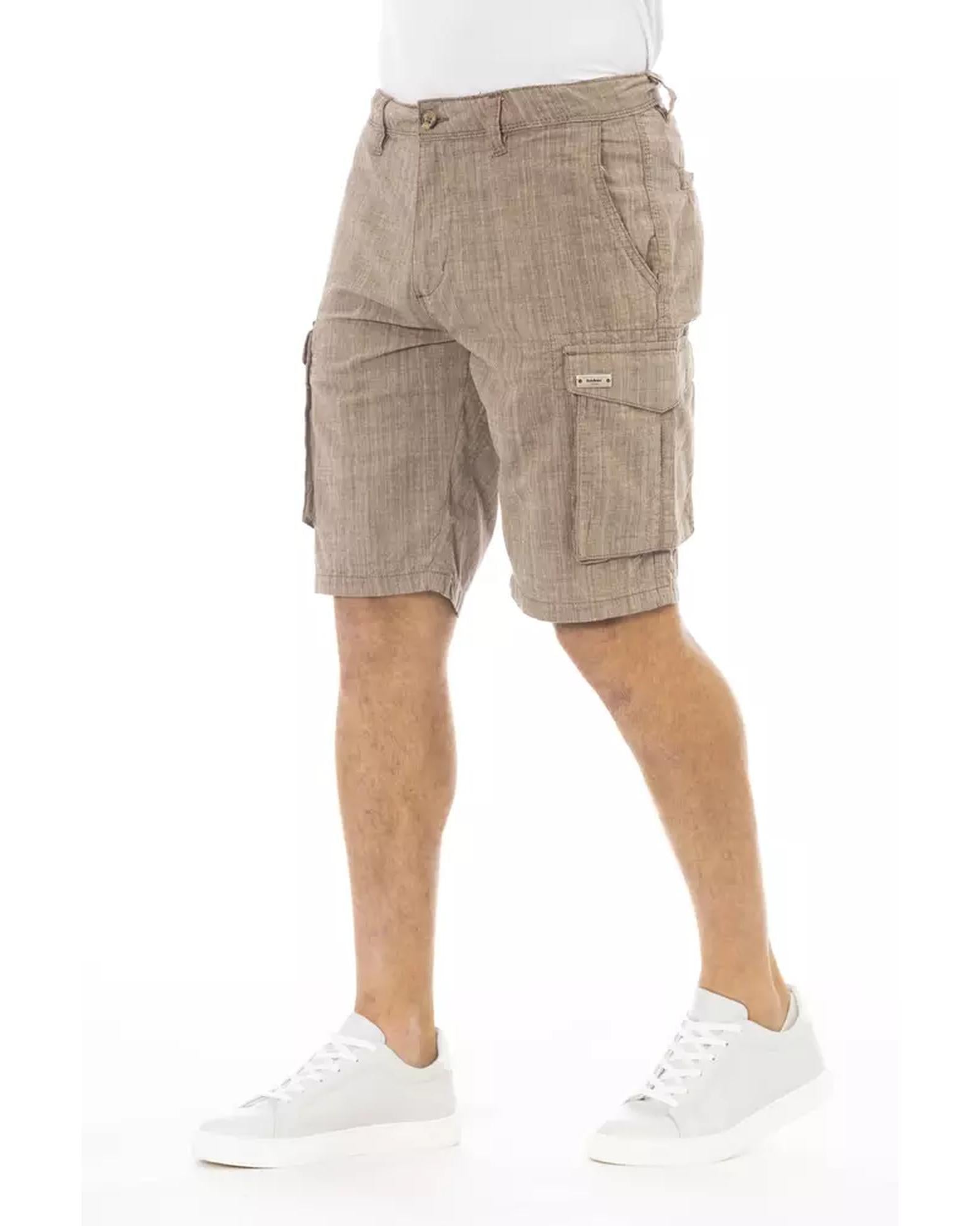 Cargo Shorts with Front Zipper and Button Closure Multiple Pockets W30 US Men Secondary image