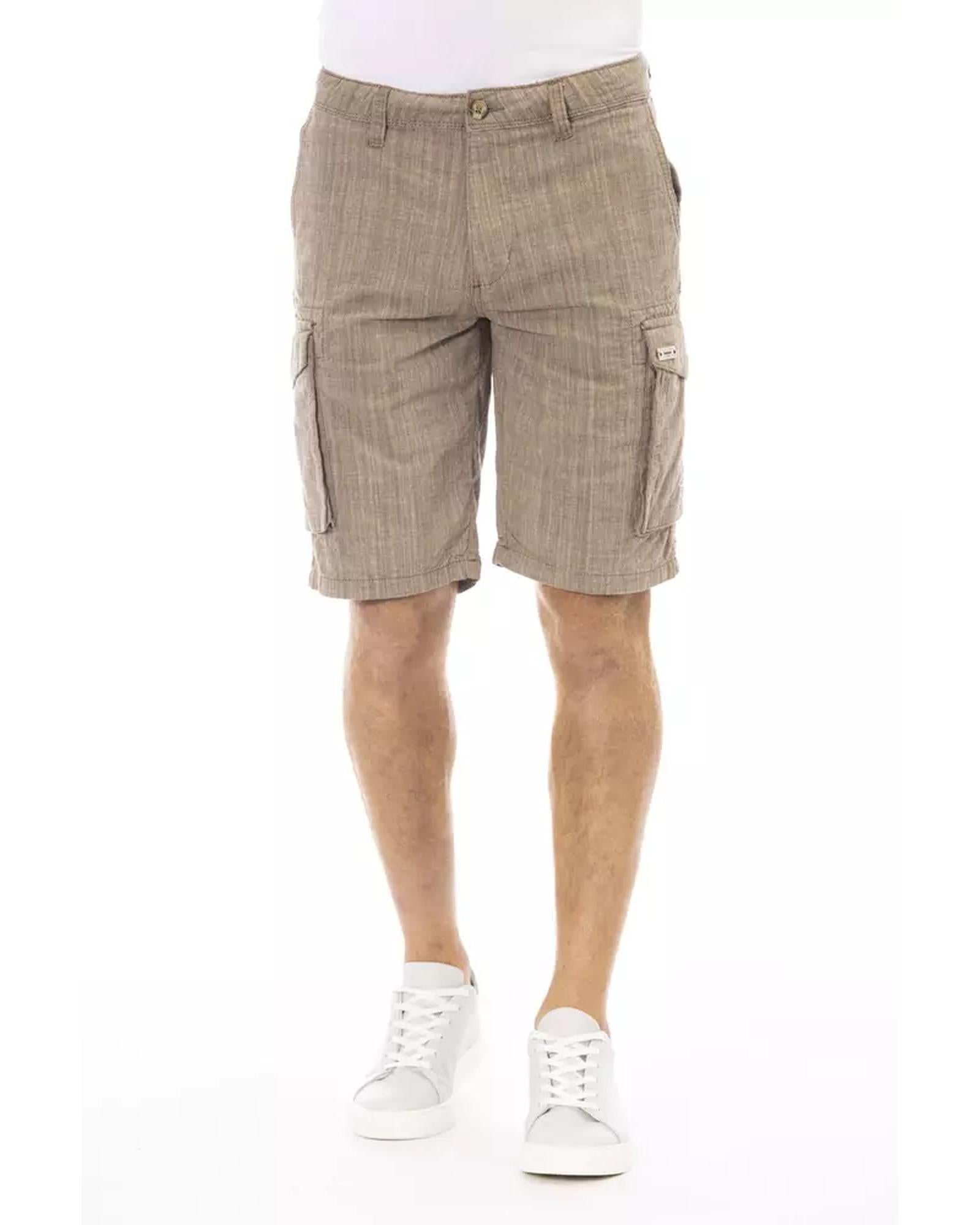 Cargo Shorts with Front Zipper and Button Closure Multiple Pockets W32 US Men Main image