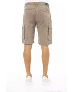 Cargo Shorts with Front Zipper and Button Closure Multiple Pockets W34 US Men