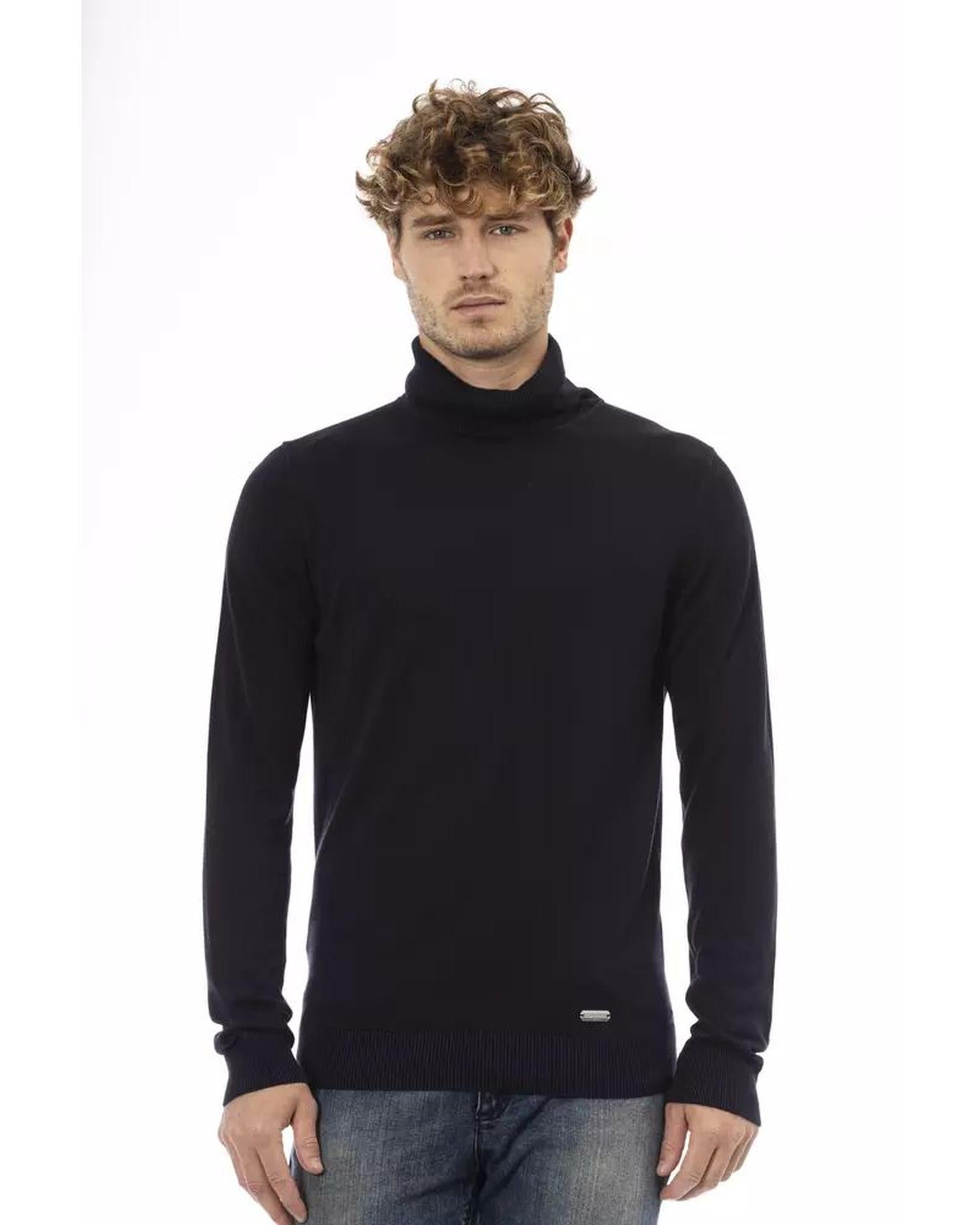 Baldinini Trend Men's Blue Modal Sweater - 54 IT Main image