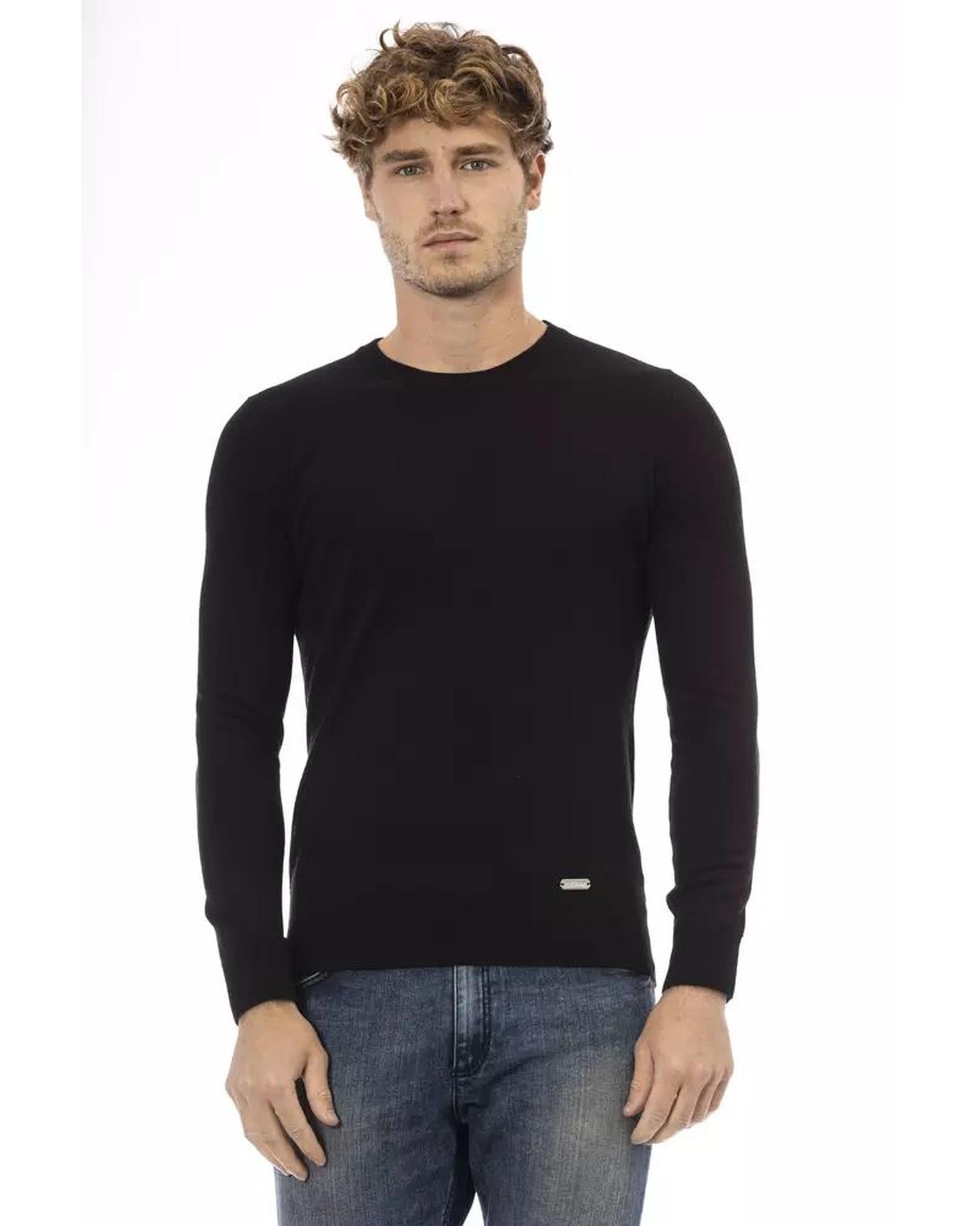 Baldinini Trend Men's Black Wool Sweater - 48 IT Main image
