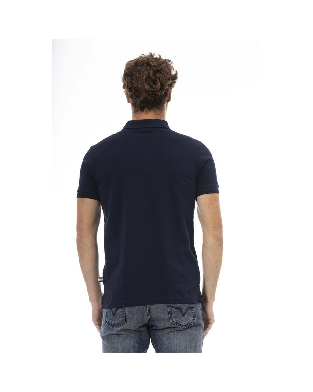 Baldinini Trend Men's Blue Cotton Polo Shirt - L