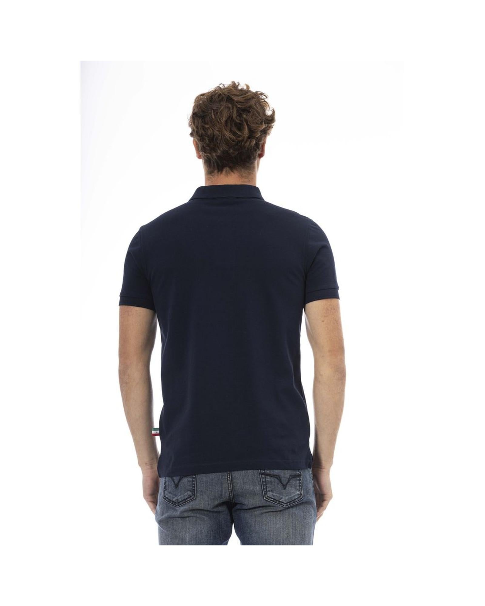 Baldinini Trend Men's Blue Cotton Polo Shirt - L