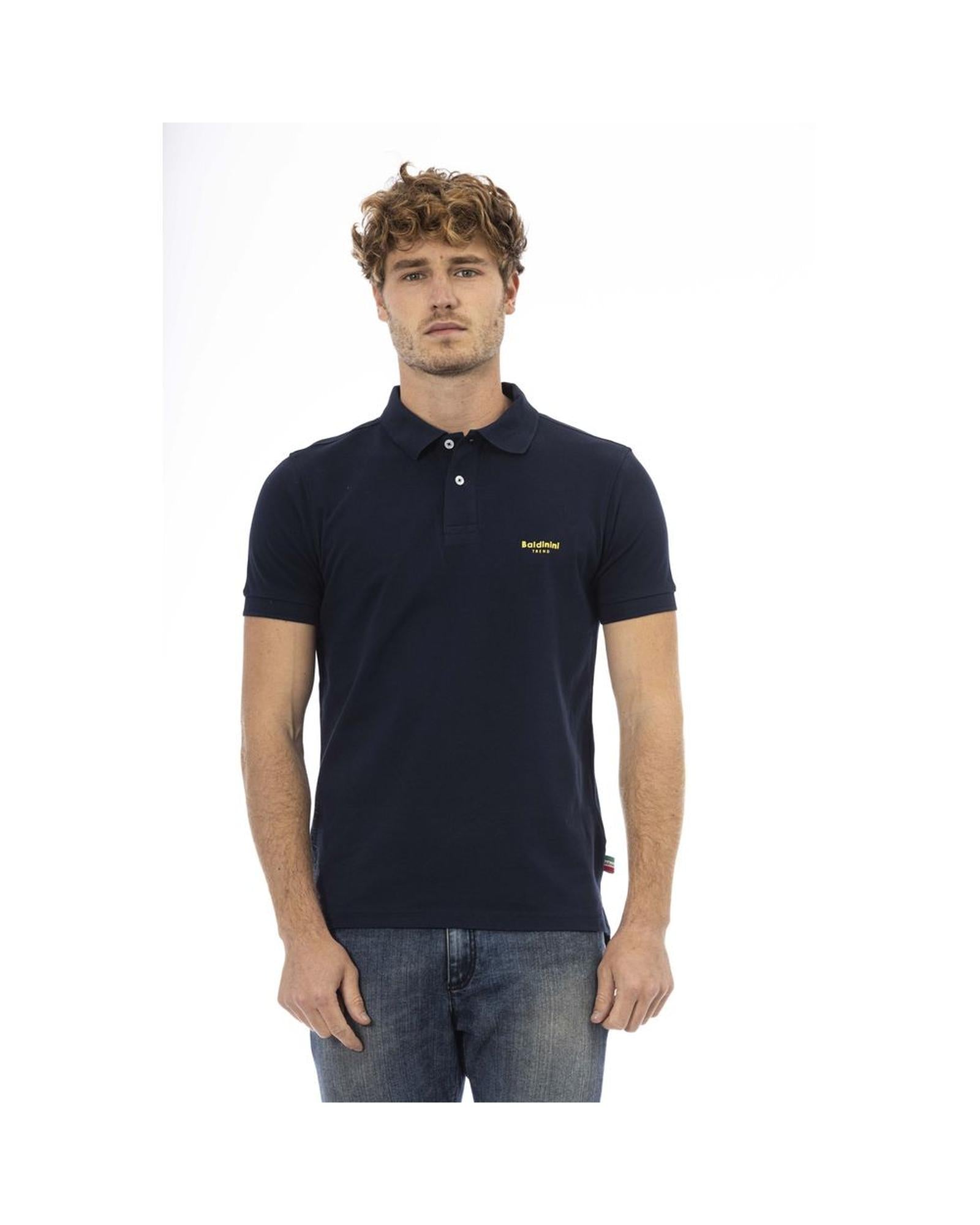 Baldinini Trend Men's Blue Cotton Polo Shirt - M Main image