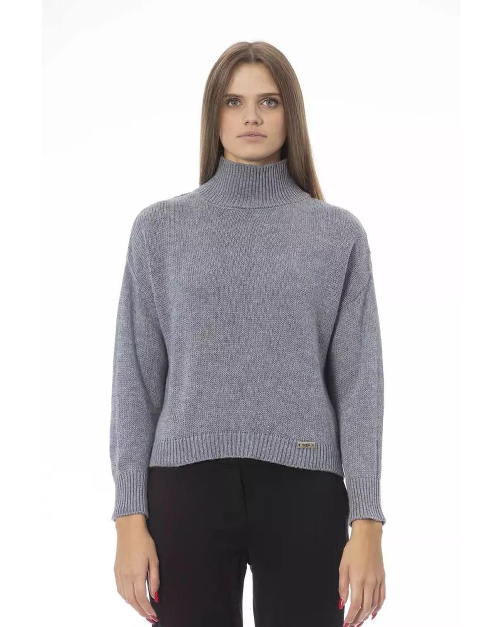 Baldinini Trend Women's Gray Viscose Sweater - S Main image