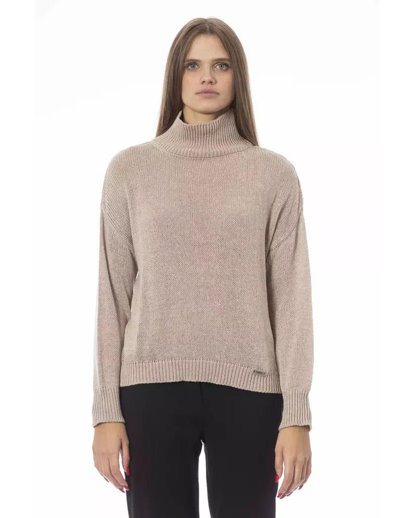 Baldinini Trend Women's Beige Viscose Sweater - M Main image