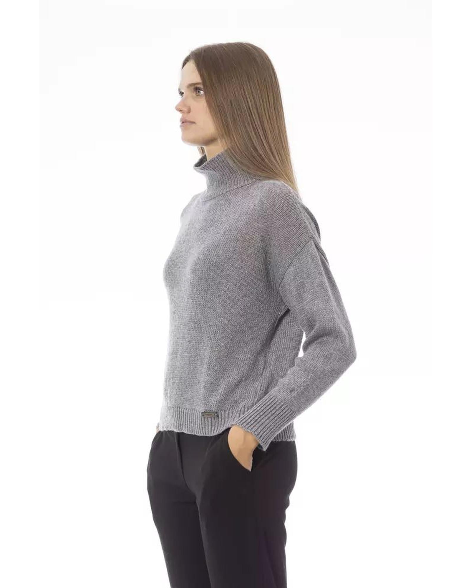 Baldinini Trend Women's Gray Viscose Sweater - M Secondary image