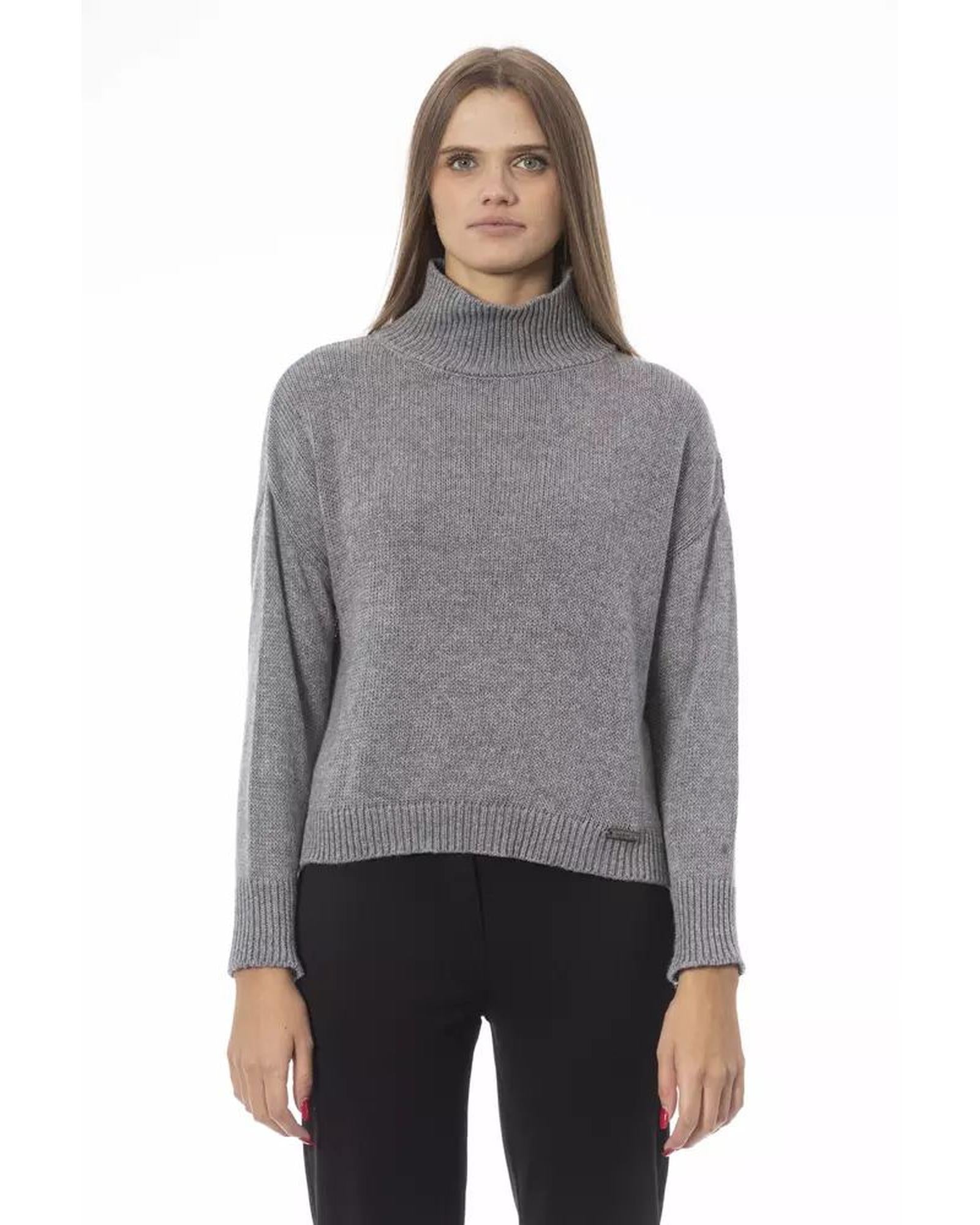 Baldinini Trend Women's Gray Viscose Sweater - S Main image