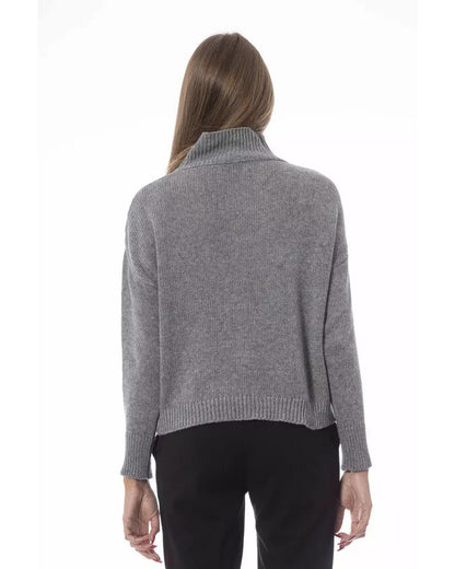Baldinini Trend Women's Gray Viscose Sweater - S