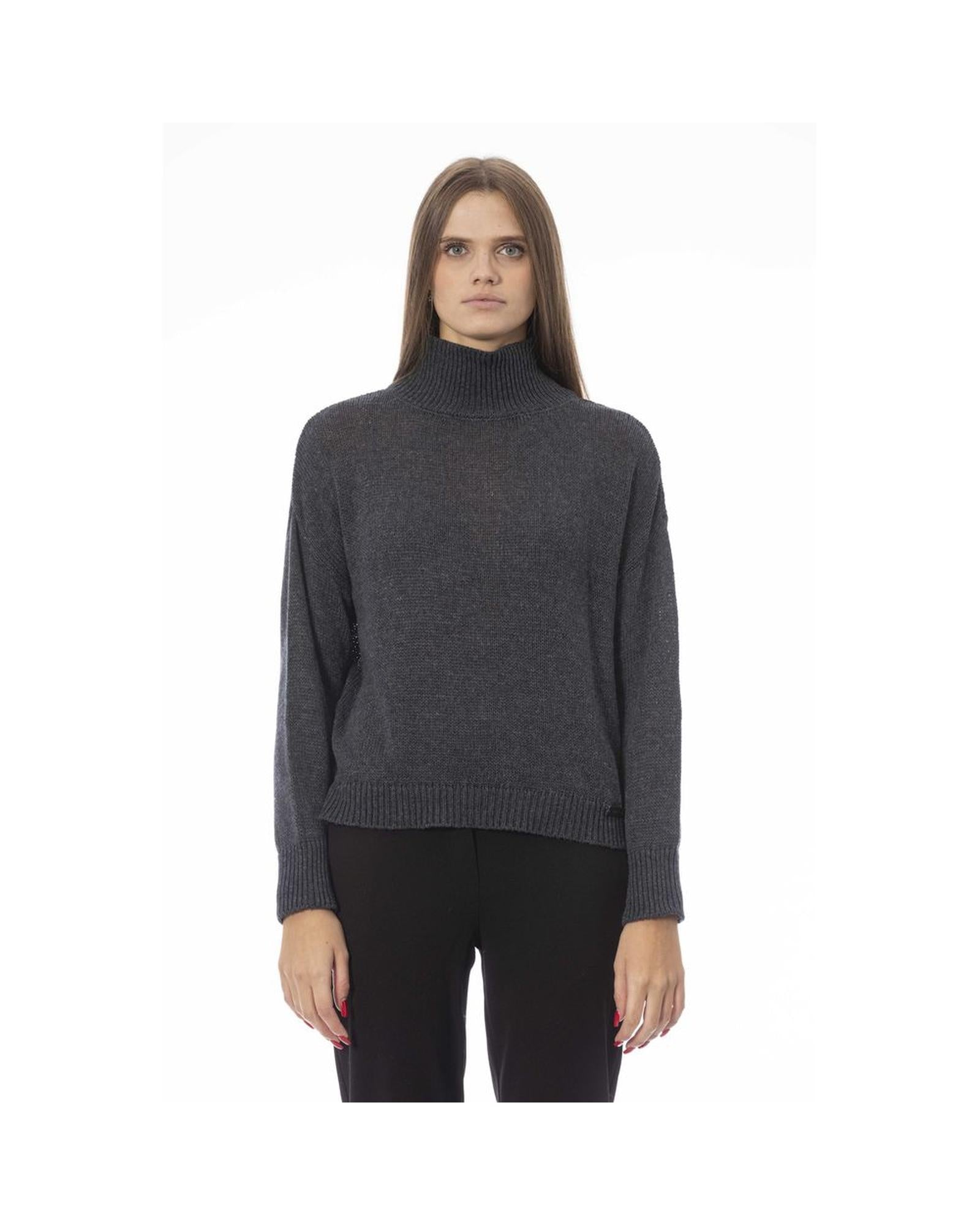Baldinini Trend Women's Gray Viscose Sweater - M Main image