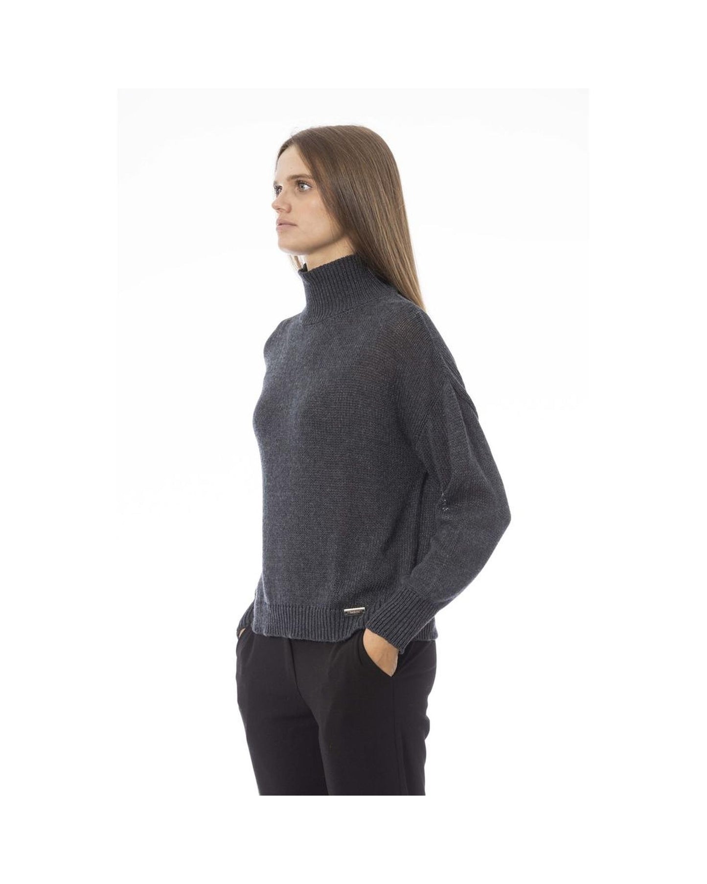 Baldinini Trend Women's Gray Viscose Sweater - M