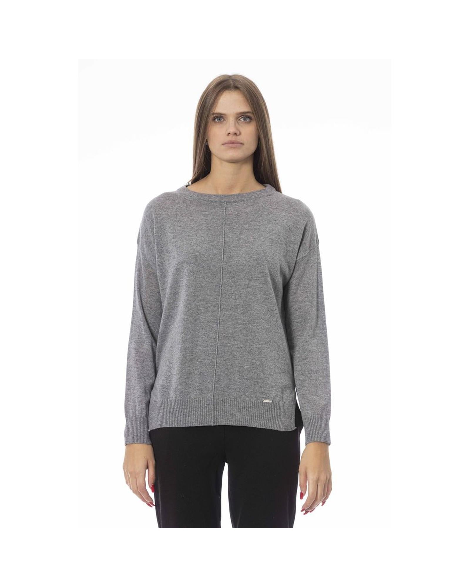 Baldinini Trend Women's Gray Viscose Sweater - M Main image