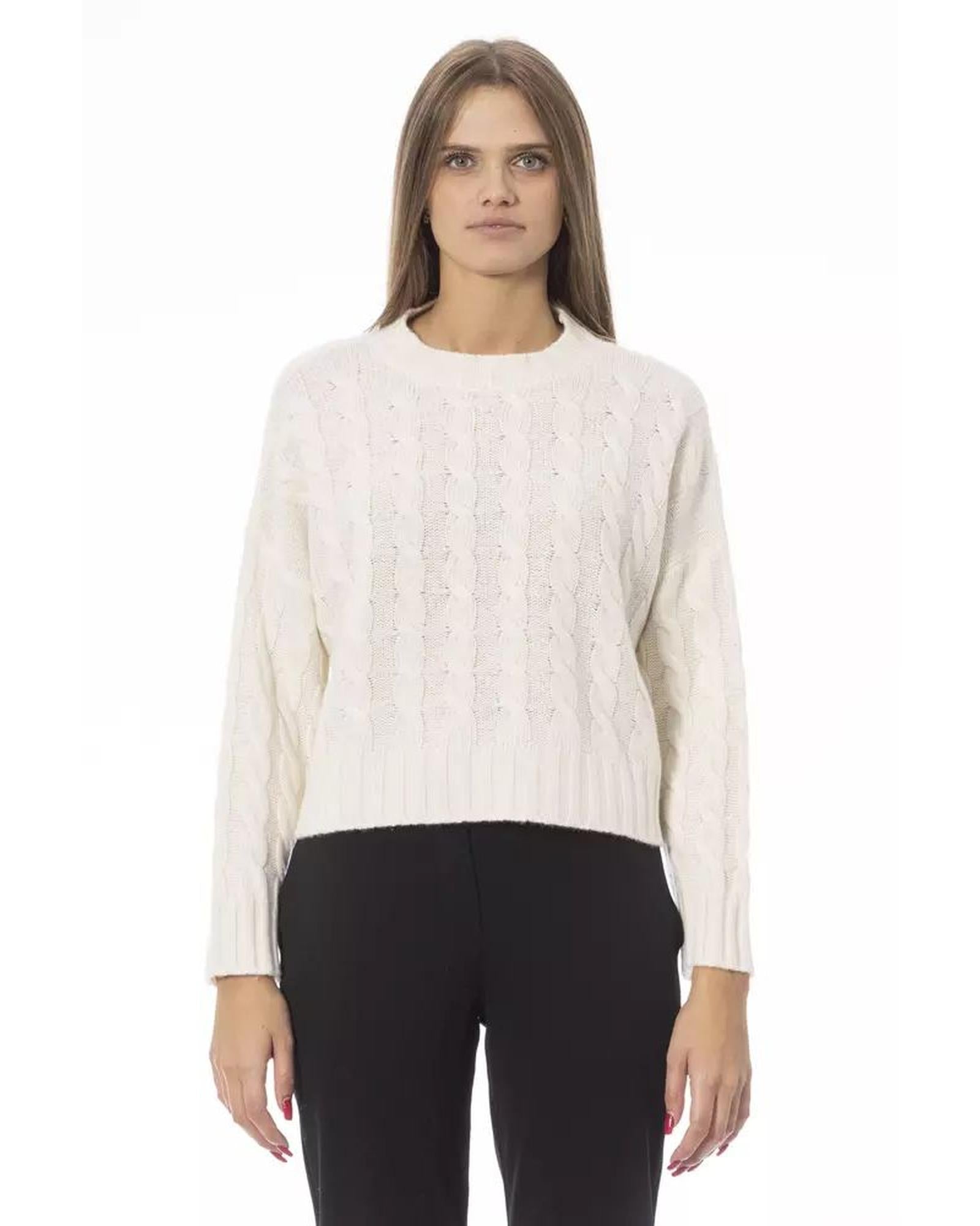 Baldinini Trend Women's Beige Wool Sweater - M Main image