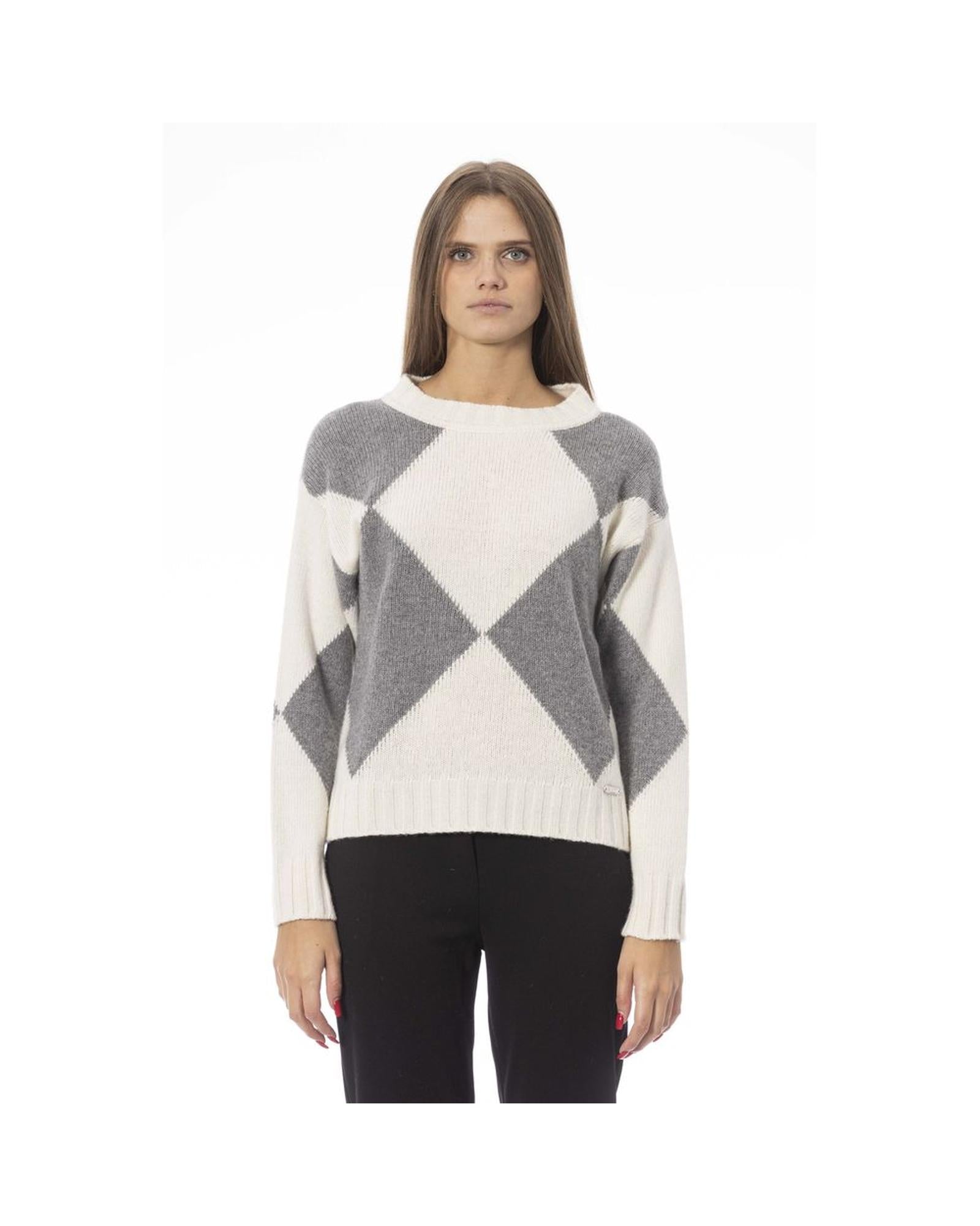 Baldinini Trend Women's Gray Wool Sweater - M Main image