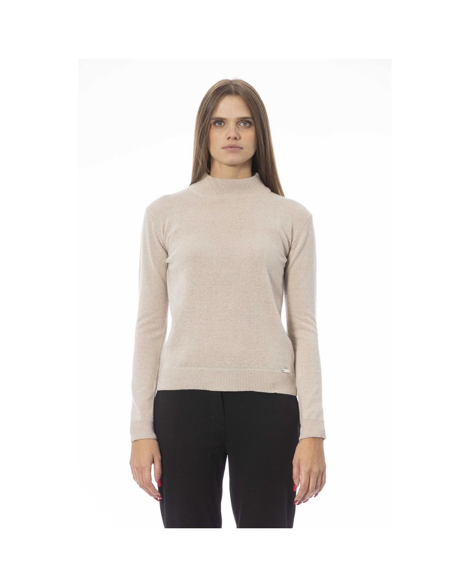 Baldinini Trend Women's Beige Fabric Sweater - M Main image