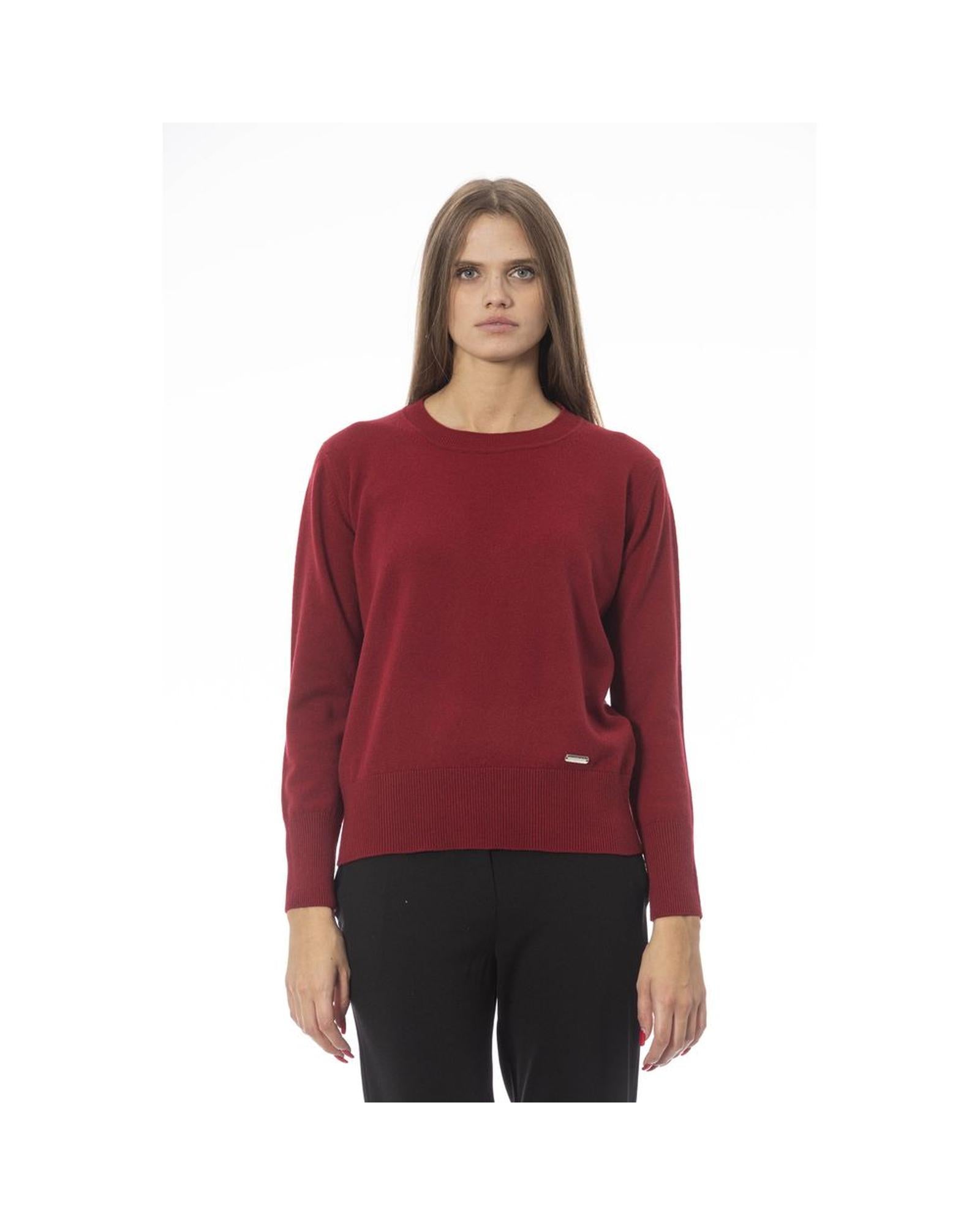 Baldinini Trend Women's Red Wool Sweater - 42 IT Main image