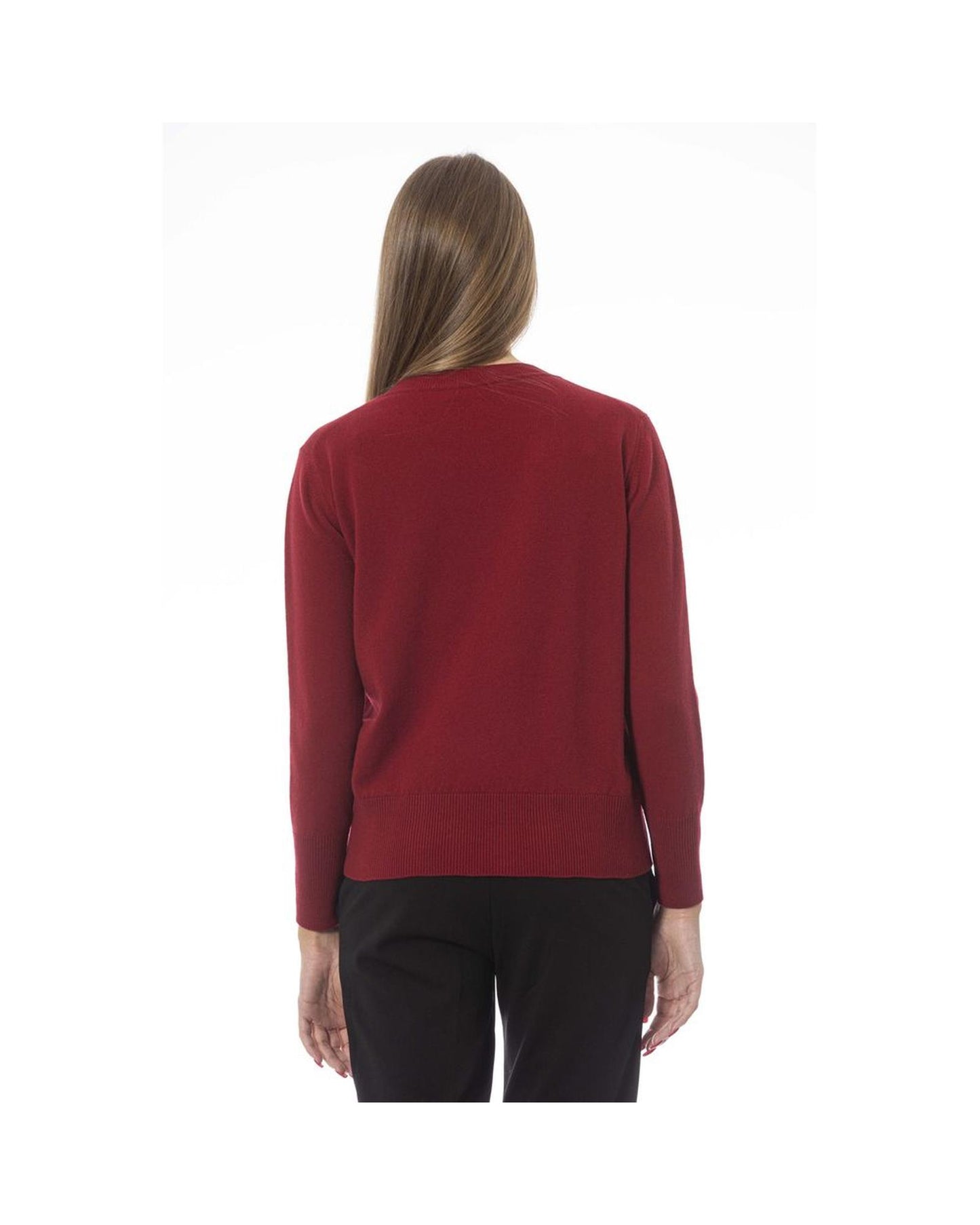 Baldinini Trend Women's Red Wool Sweater - 44 IT