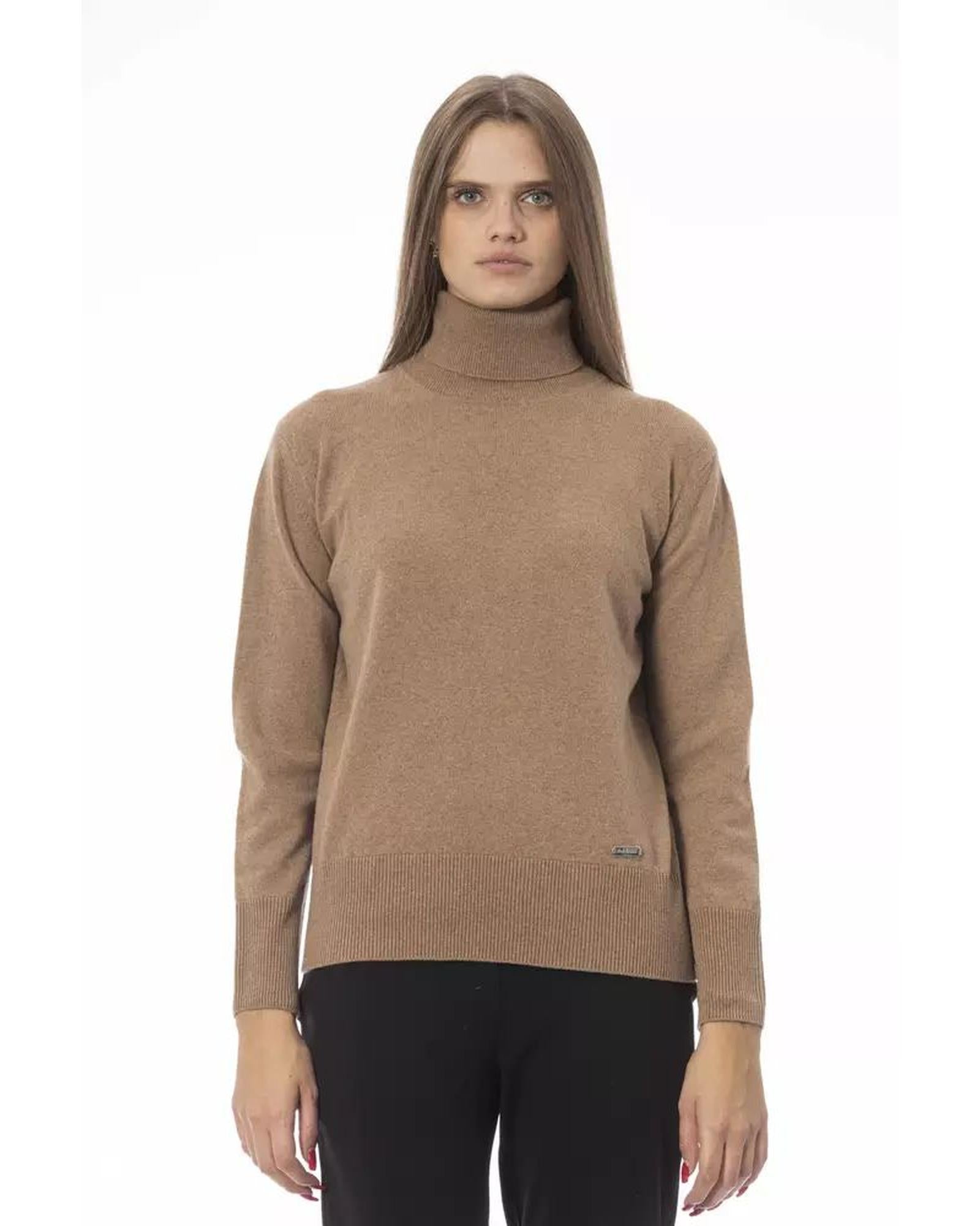 Baldinini Trend Women's Beige Wool Sweater - 42 IT Main image