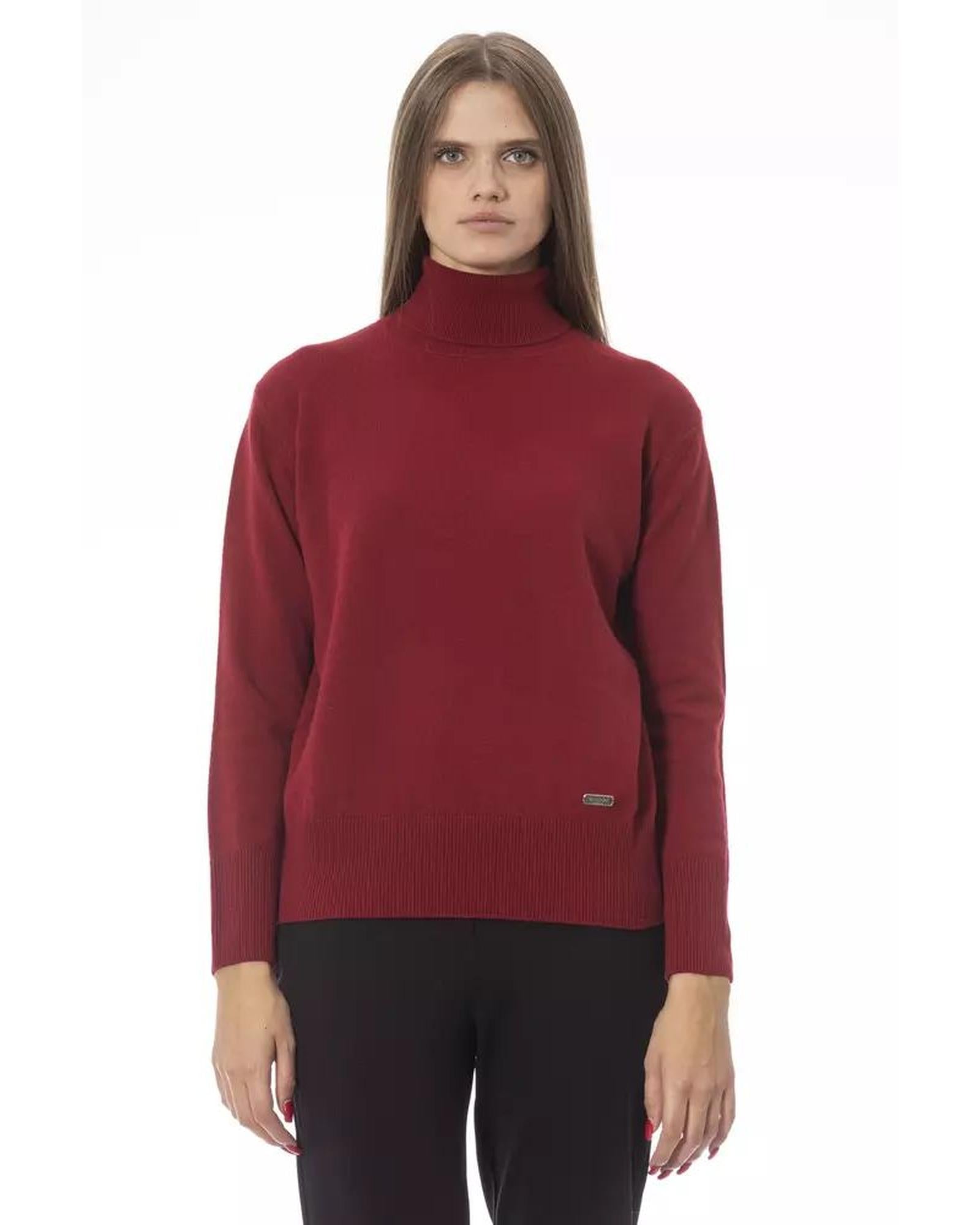 Baldinini Trend Women's Red Wool Sweater - 40 IT Main image