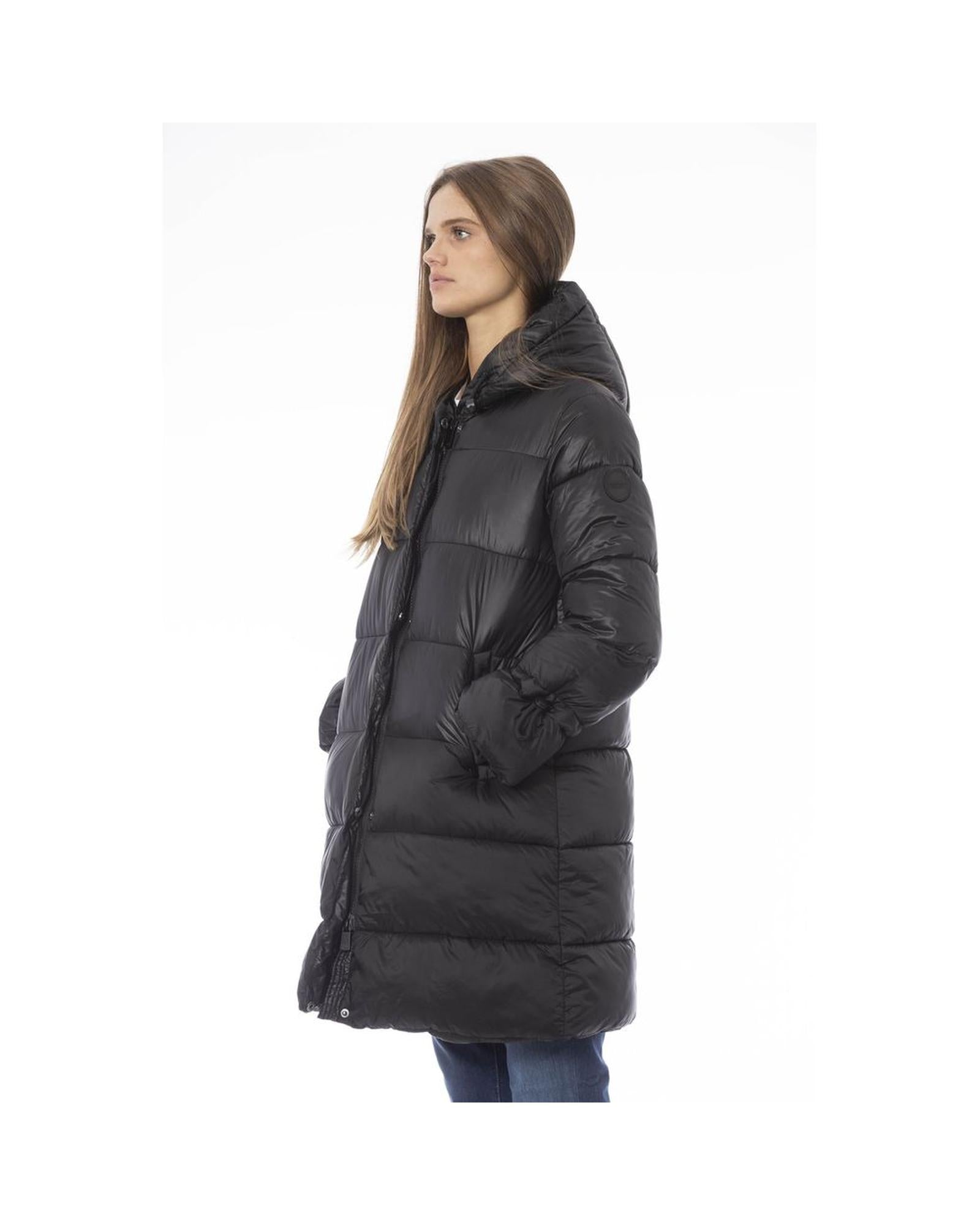 Baldinini Trend Women's Black Nylon Jackets & Coat - M Secondary image