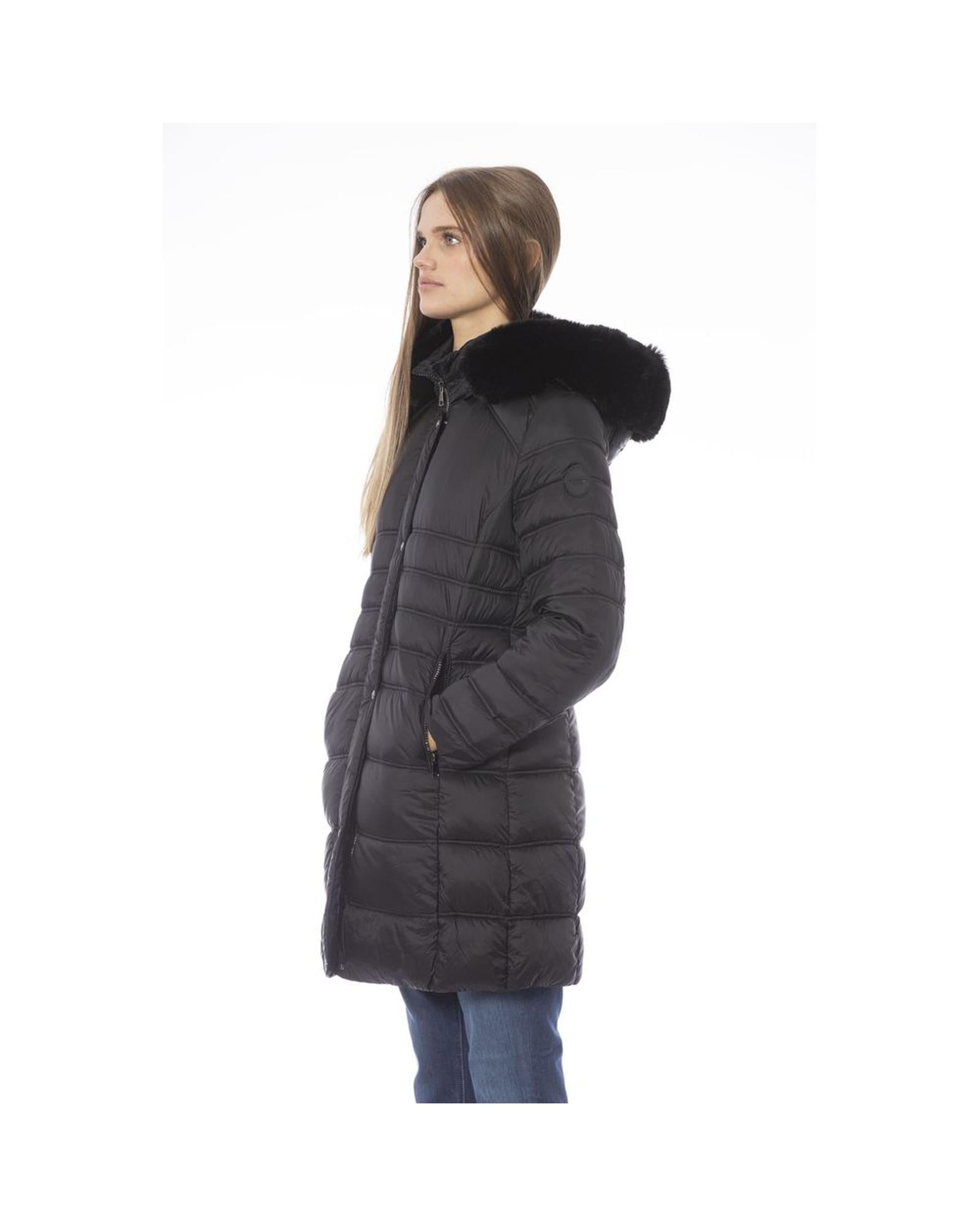 Baldinini Trend Women's Black Polyester Jackets & Coat - M Secondary image