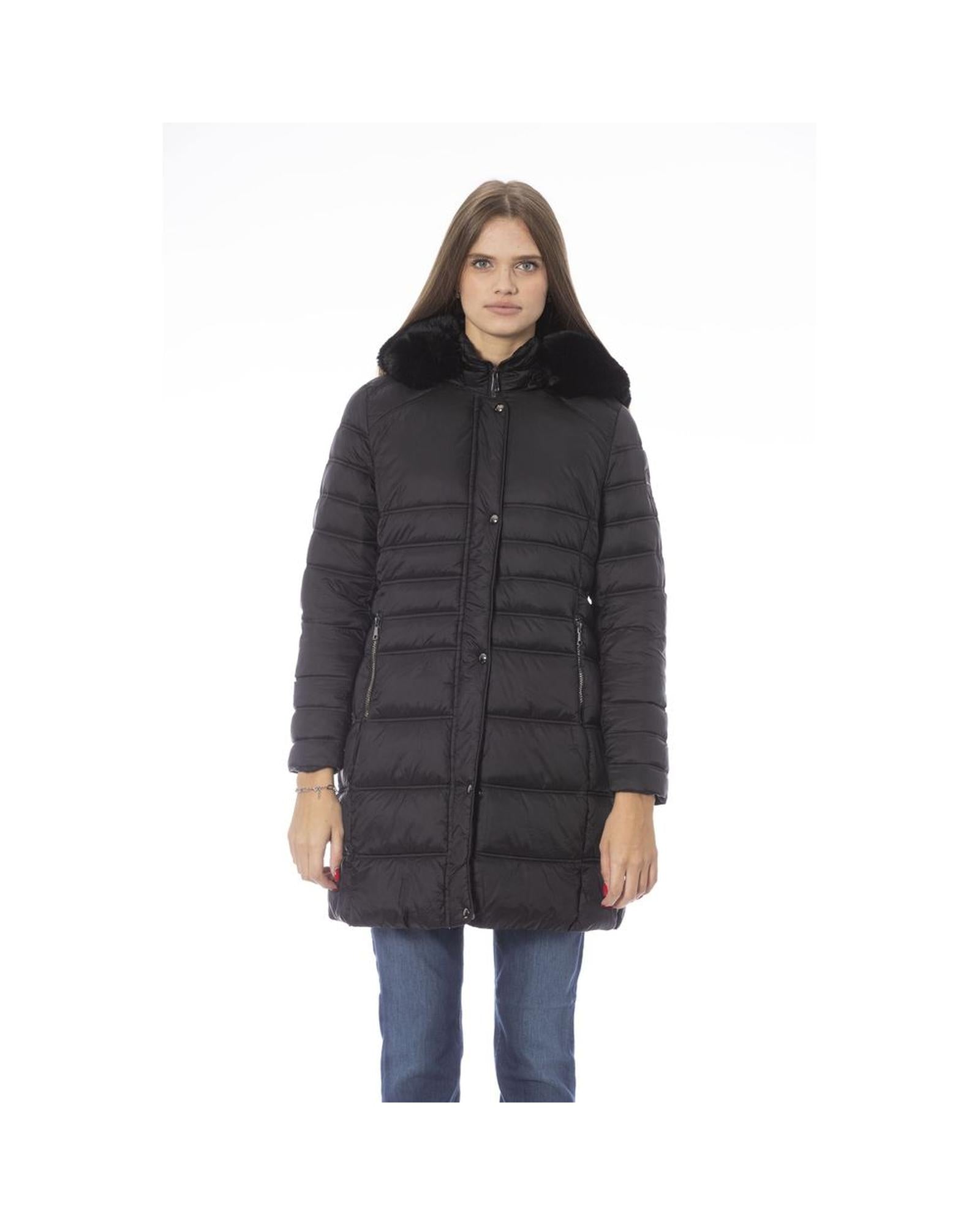 Baldinini Trend Women's Black Polyester Jackets & Coat - S Main image