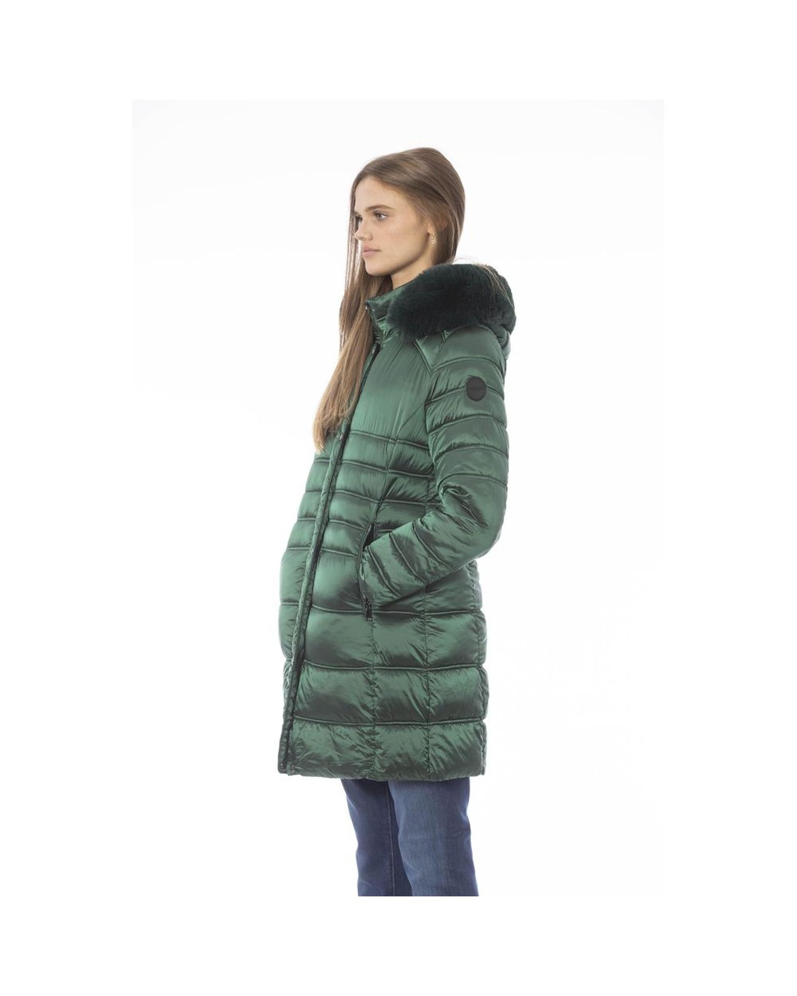 Baldinini Trend Women's Green Polyester Jackets & Coat - L Secondary image