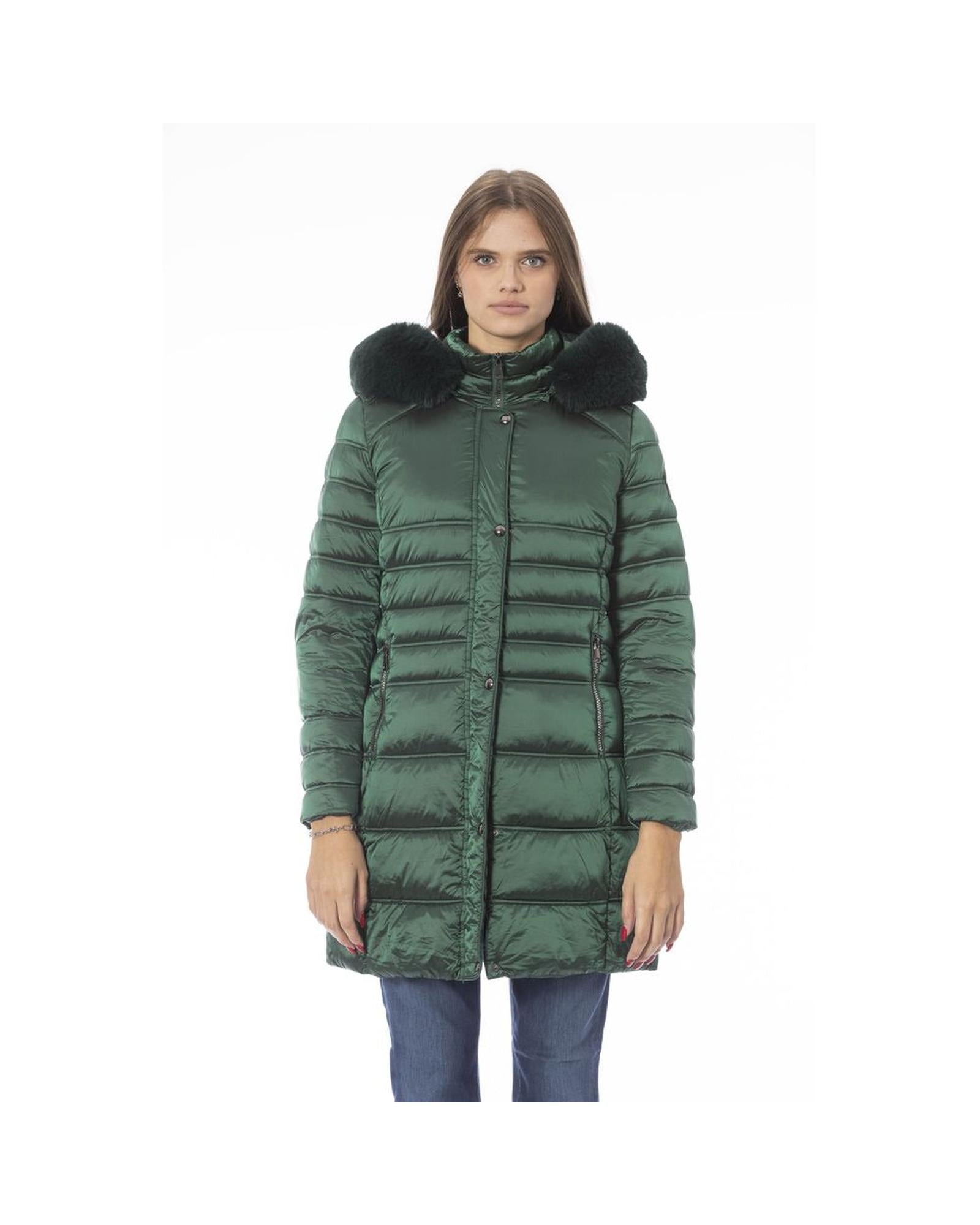 Baldinini Trend Women's Green Polyester Jackets & Coat - S Main image