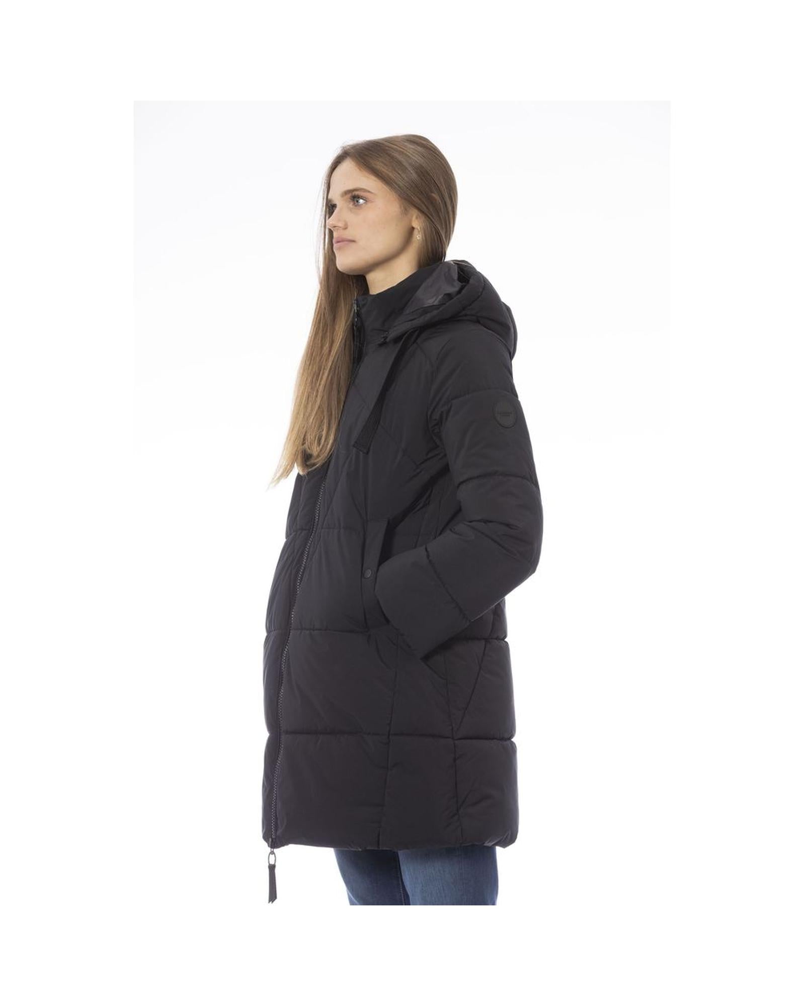 Baldinini Trend Women's Black Polyester Jackets & Coat - S Secondary image