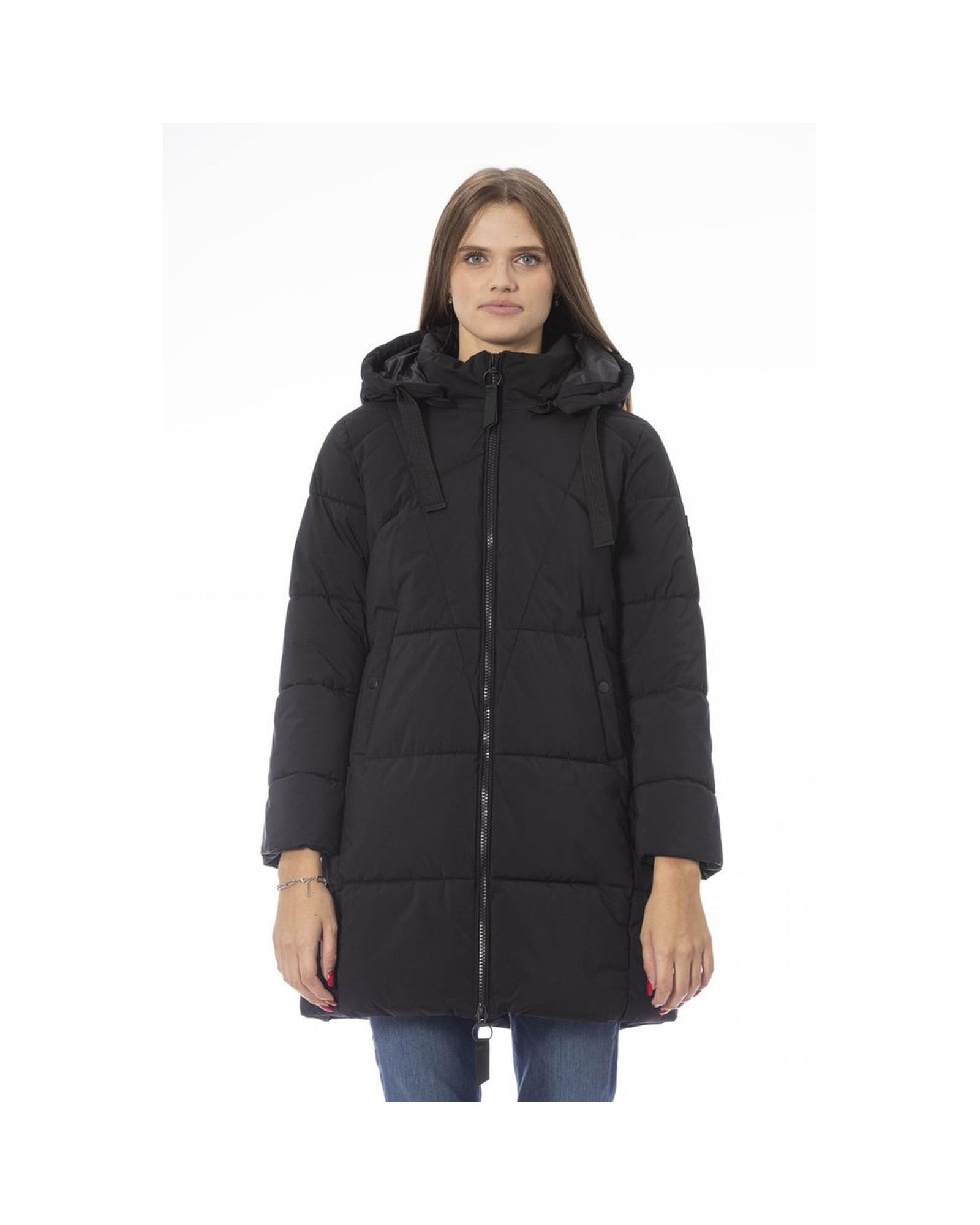 Baldinini Trend Women's Black Polyester Jackets & Coat - XL Main image