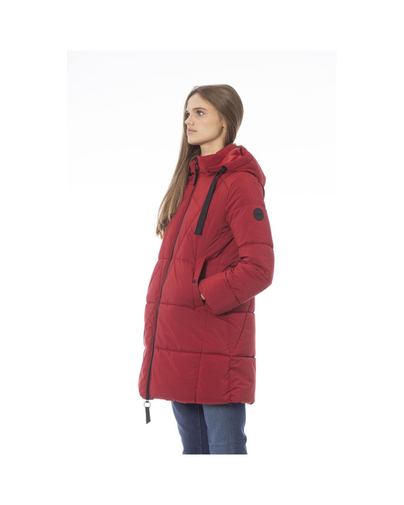 Baldinini Trend Women's Red Polyester Jackets & Coat - S Secondary image