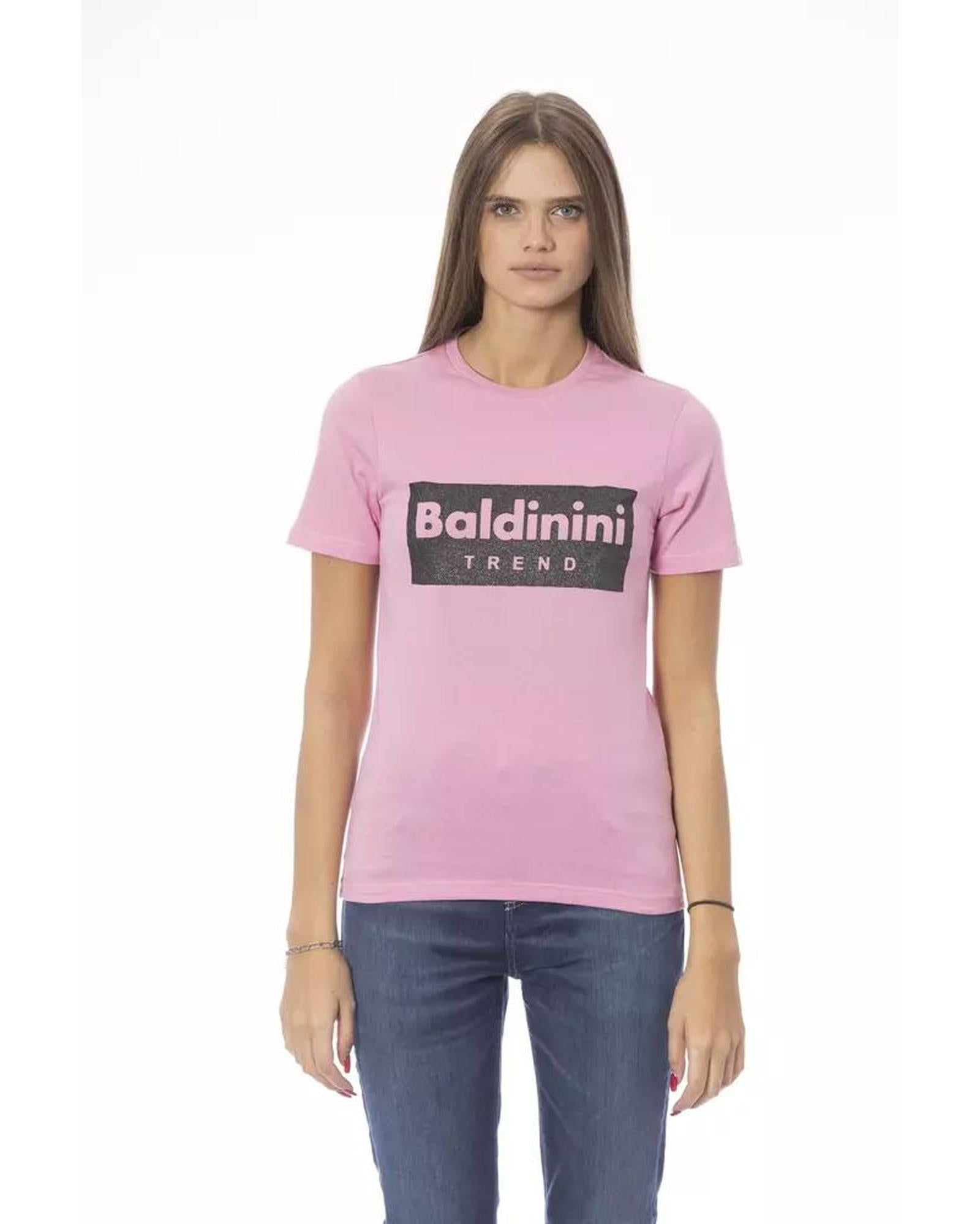 Baldinini Trend Women's Pink Cotton Tops & T-Shirt - S Main image