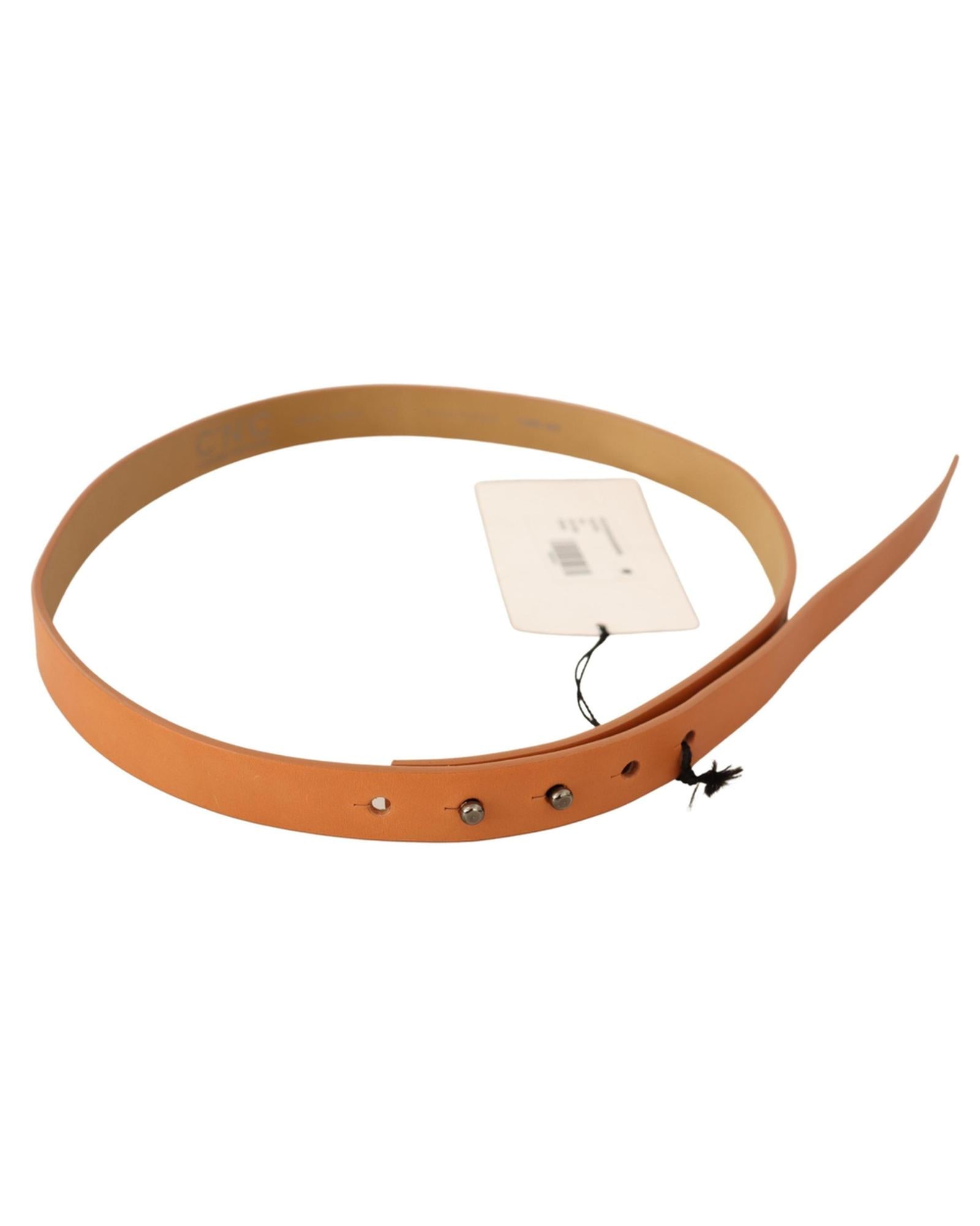 Costume National Fashion Leather Belt with Silver-Tone Fastening 85 cm Women Main image