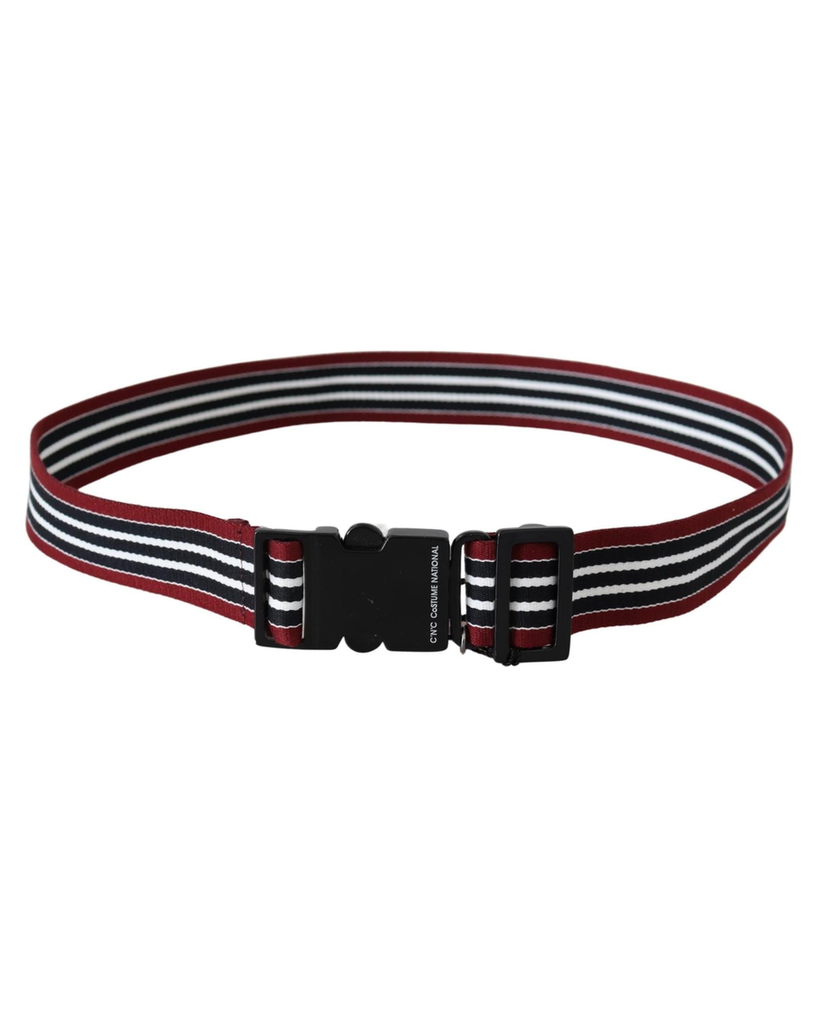 CNC Costume National Fashion Belt with Stripe Motif 100 cm Women