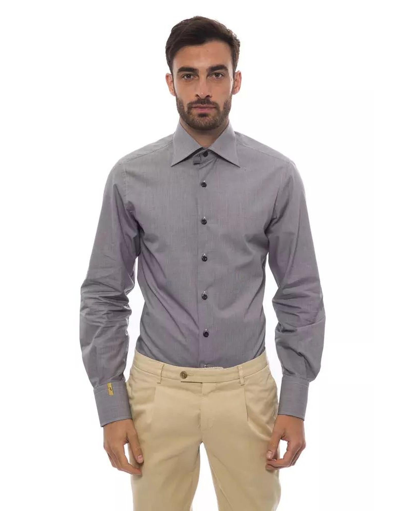 Billionaire Italian Couture Men's Black And White Cotton Shirt - 2XL Main image