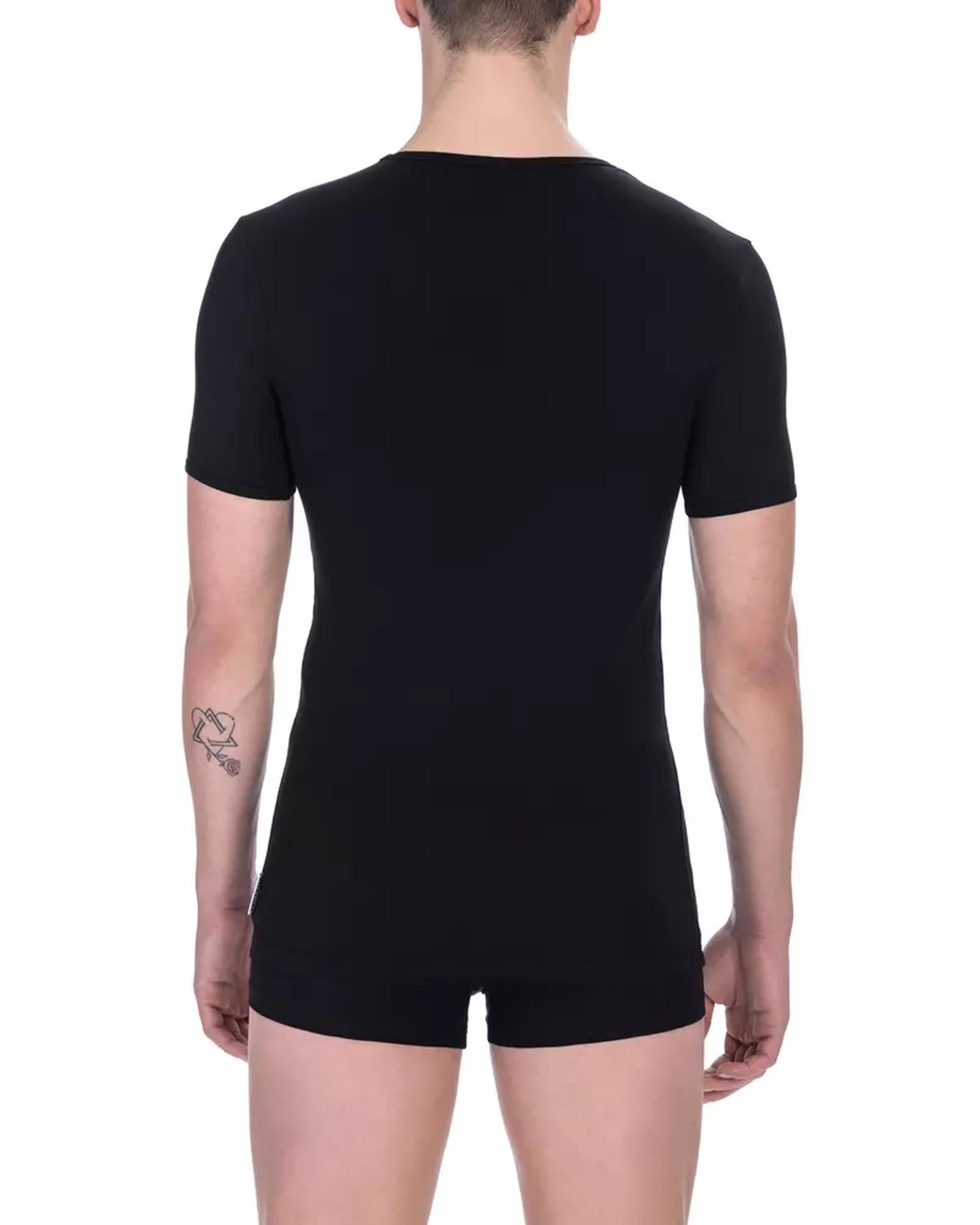 Minimalist V-neck T-shirt with a touch of elegance S Men Secondary image