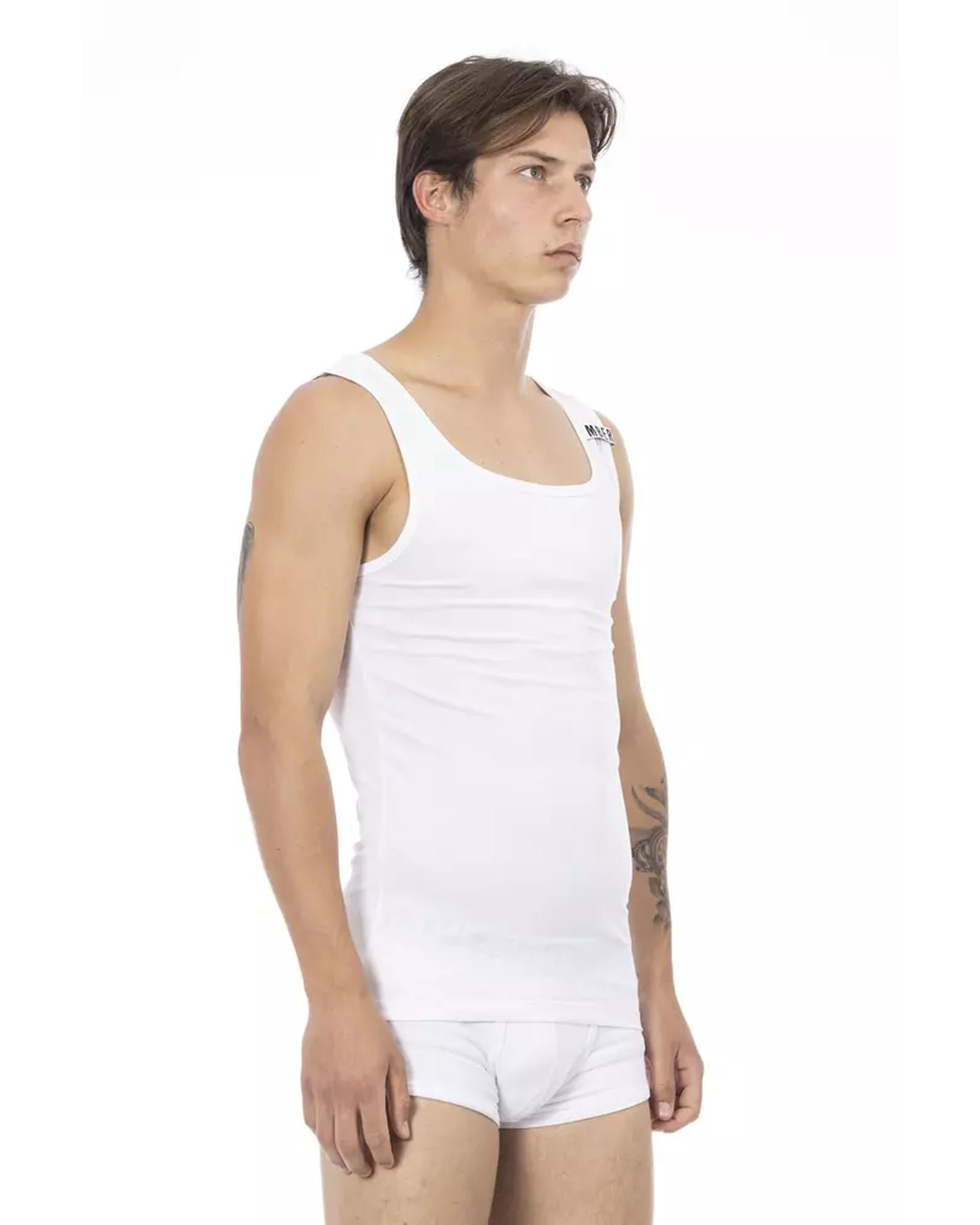 Stretch Cotton Logoed Shoulder Pad Mens Tank Top 2XL Men Secondary image