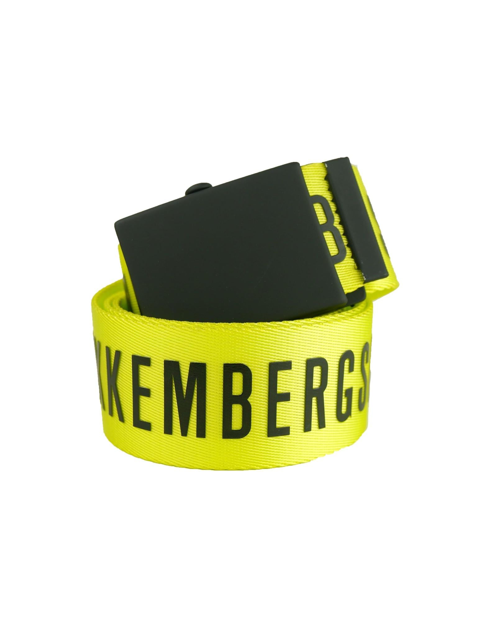 Bikkenbergs Lime Yellow Belt with Clip Closure 90 cm Men Main image