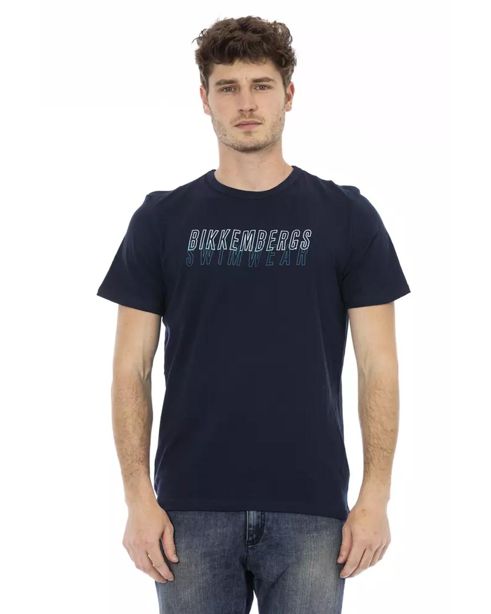 Front Print T-Shirt with Logo on Back S Men Main image