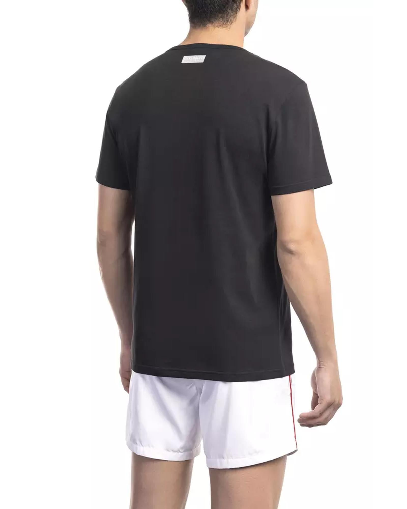 Front Print T-Shirt with Logo Detail S Men Secondary image